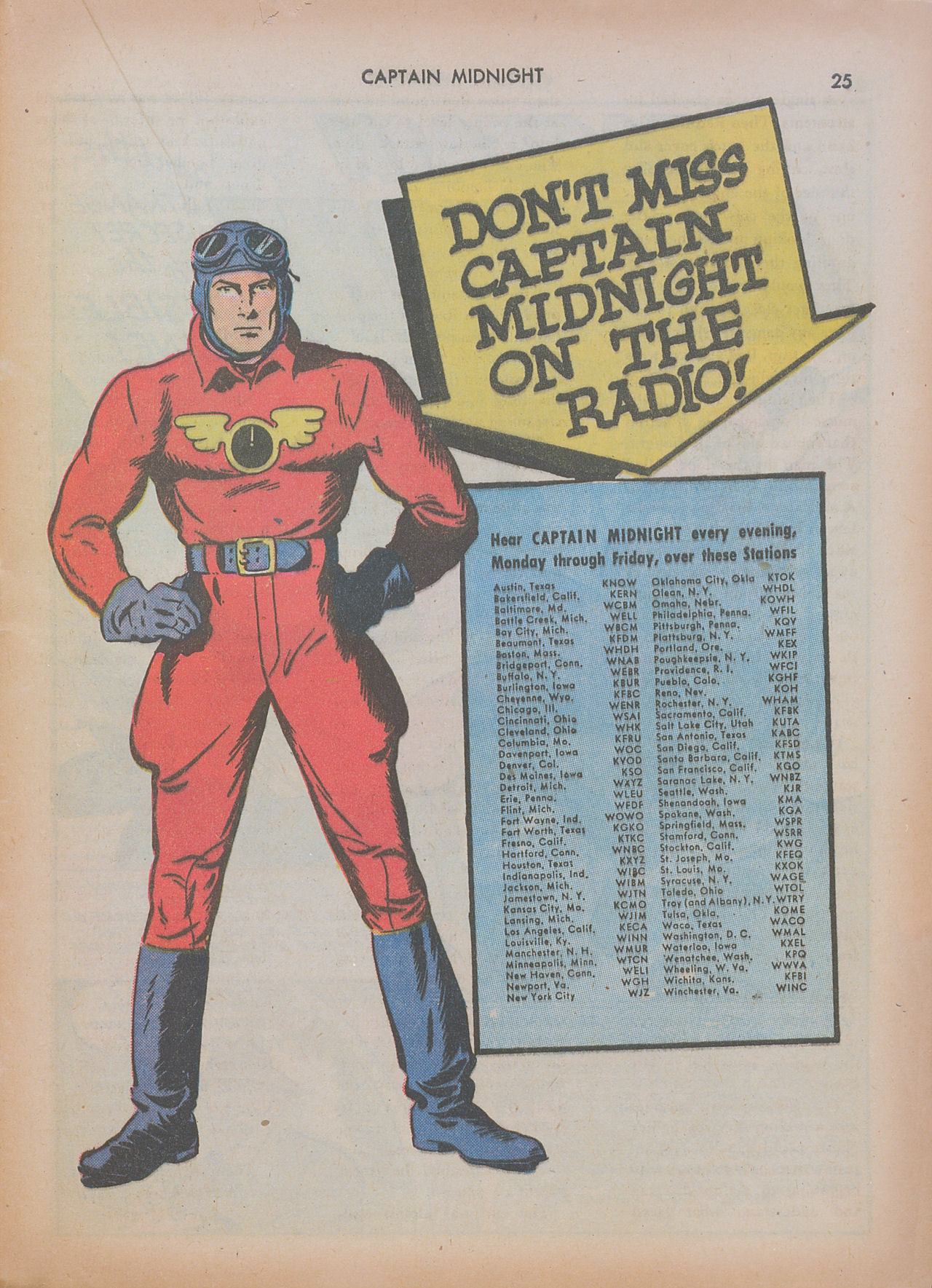 Read online Captain Midnight (1942) comic -  Issue #7 - 25
