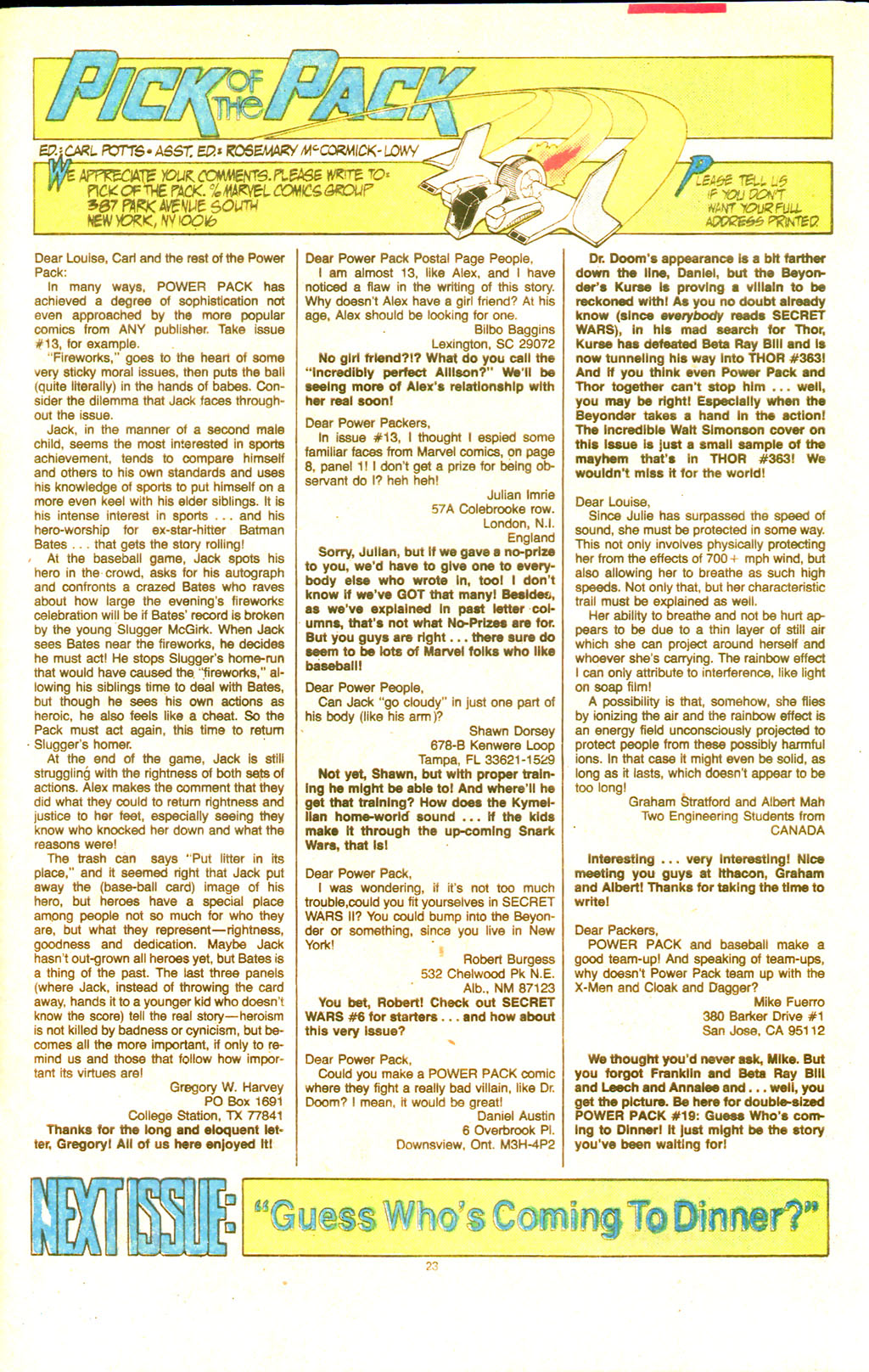 Read online Power Pack (1984) comic -  Issue #18 - 24