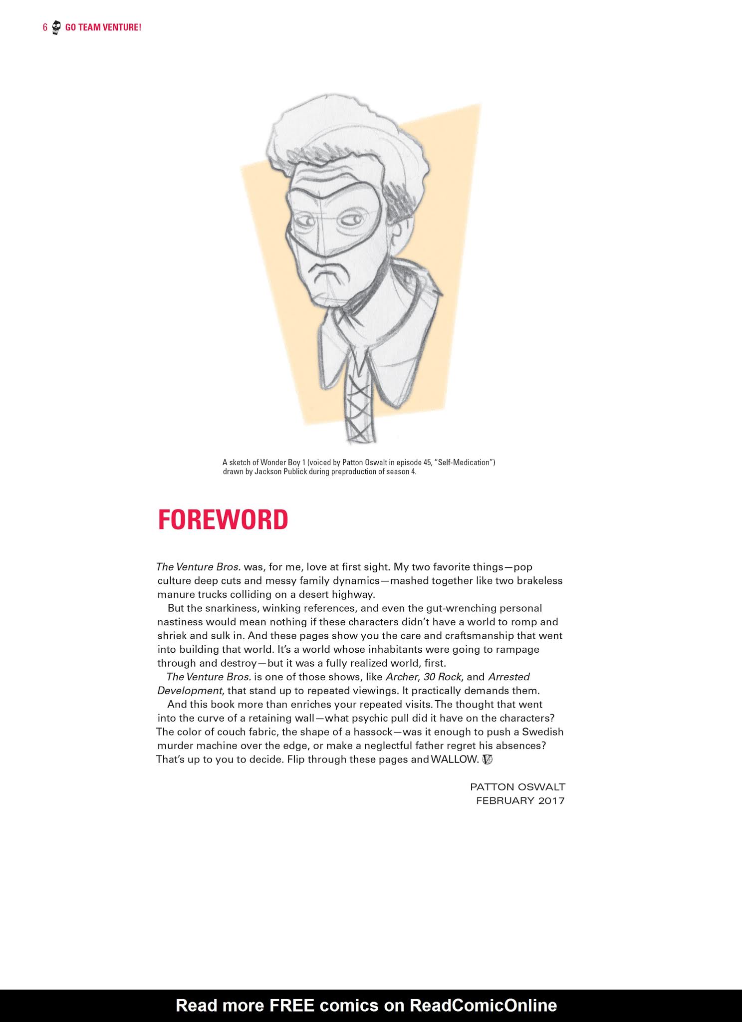 Read online Go Team Venture!: The Art and Making of The Venture Bros. comic -  Issue # TPB (Part 1) - 6