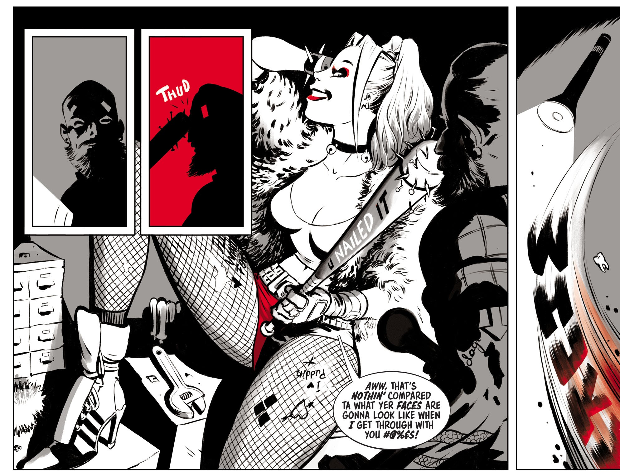 Read online Harley Quinn Black   White   Red comic -  Issue #3 - 11