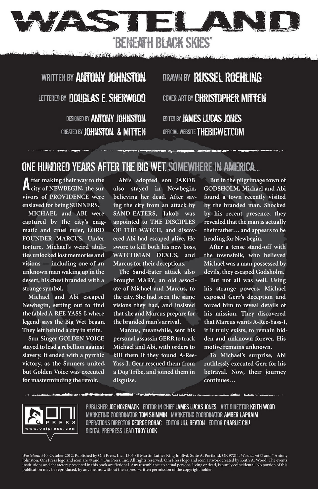 Read online Wasteland (2006) comic -  Issue #40 - 2