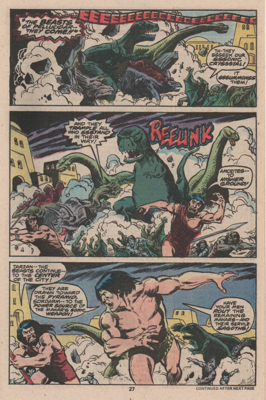 Read online Tarzan (1977) comic -  Issue #22 - 17