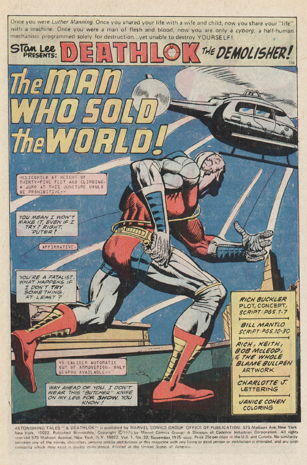 Read online Astonishing Tales (1970) comic -  Issue #32 - 2