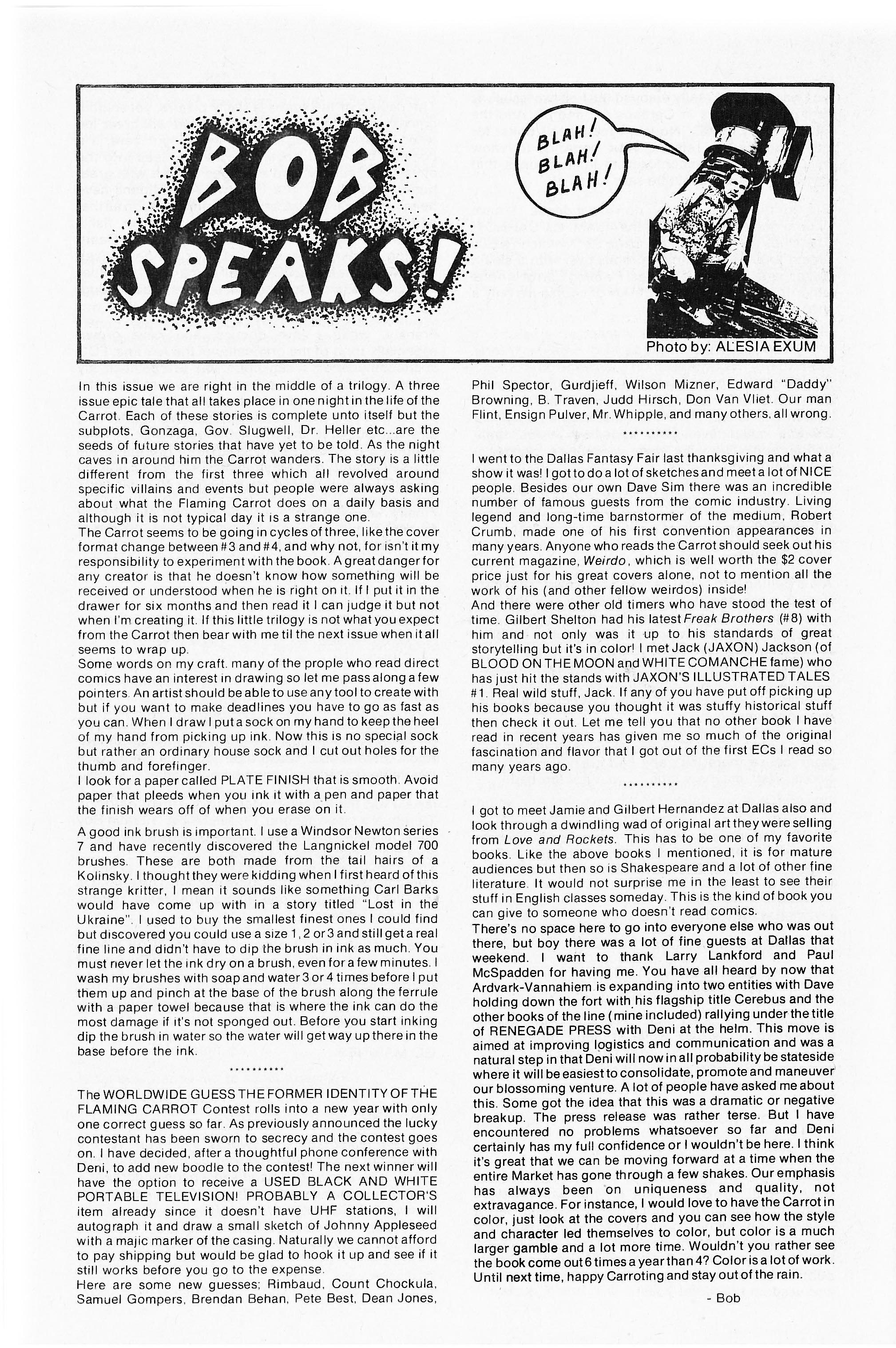 Read online Flaming Carrot Comics (1984) comic -  Issue #5 - 34