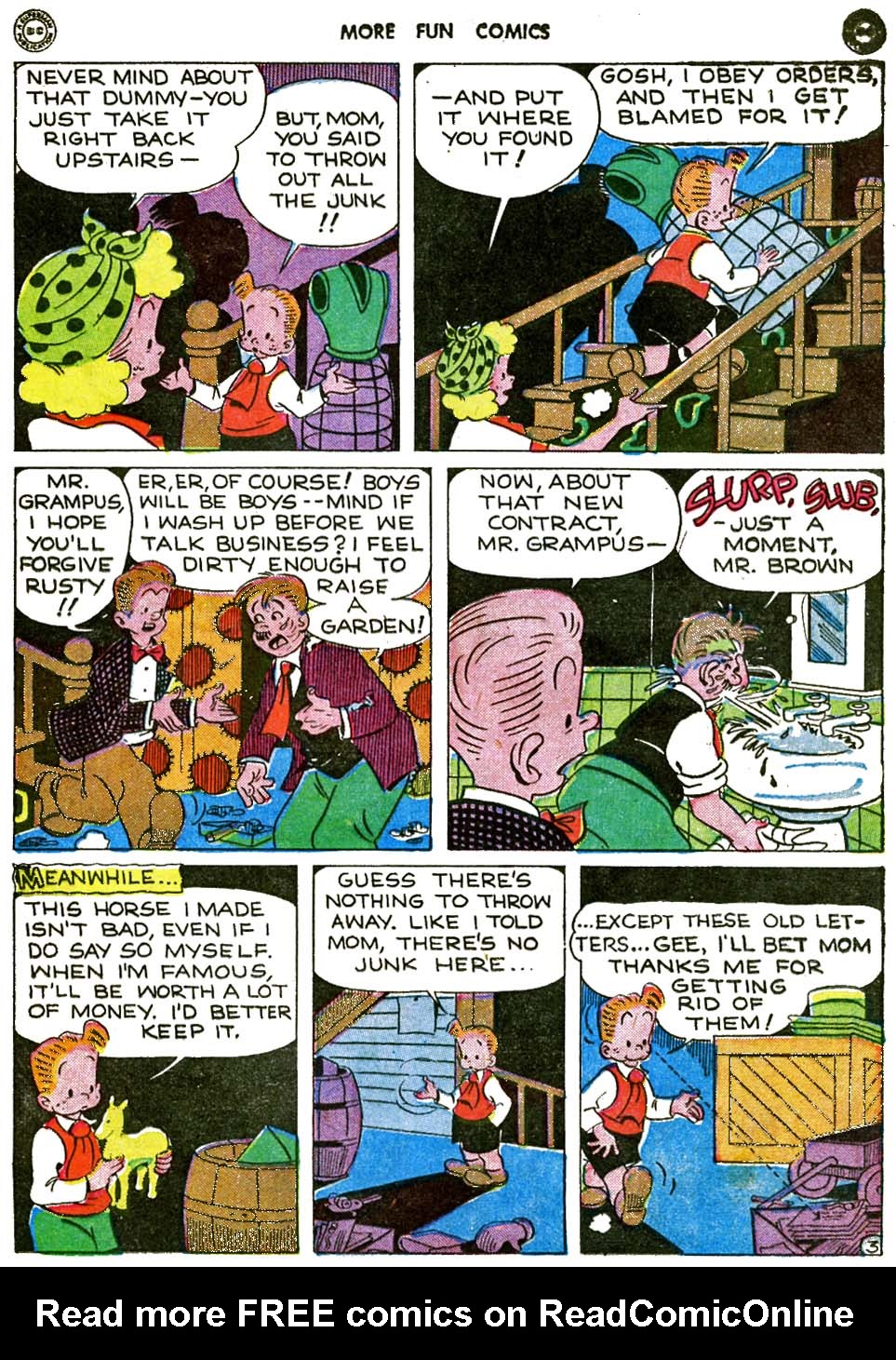Read online More Fun Comics comic -  Issue #113 - 90