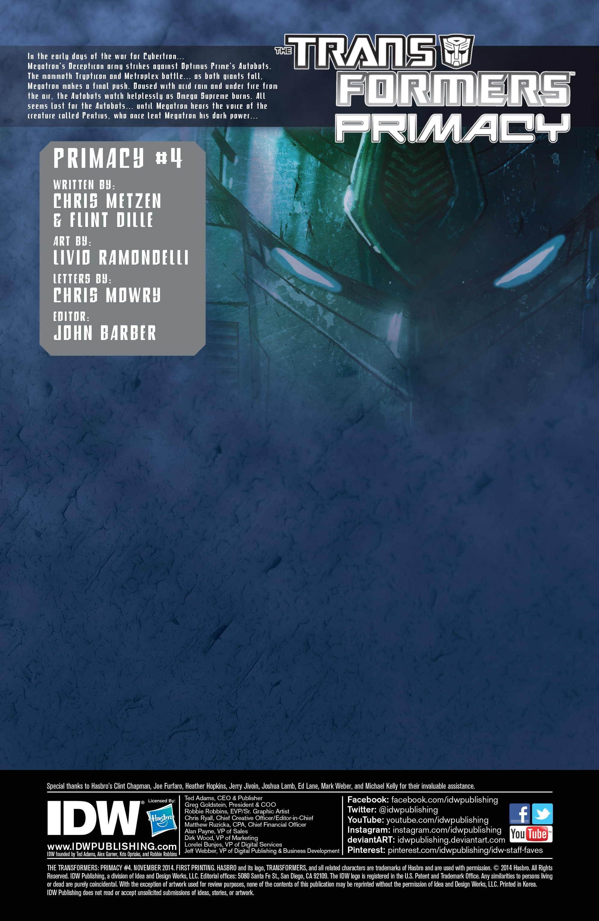 Read online The Transformers: Primacy comic -  Issue #4 - 2