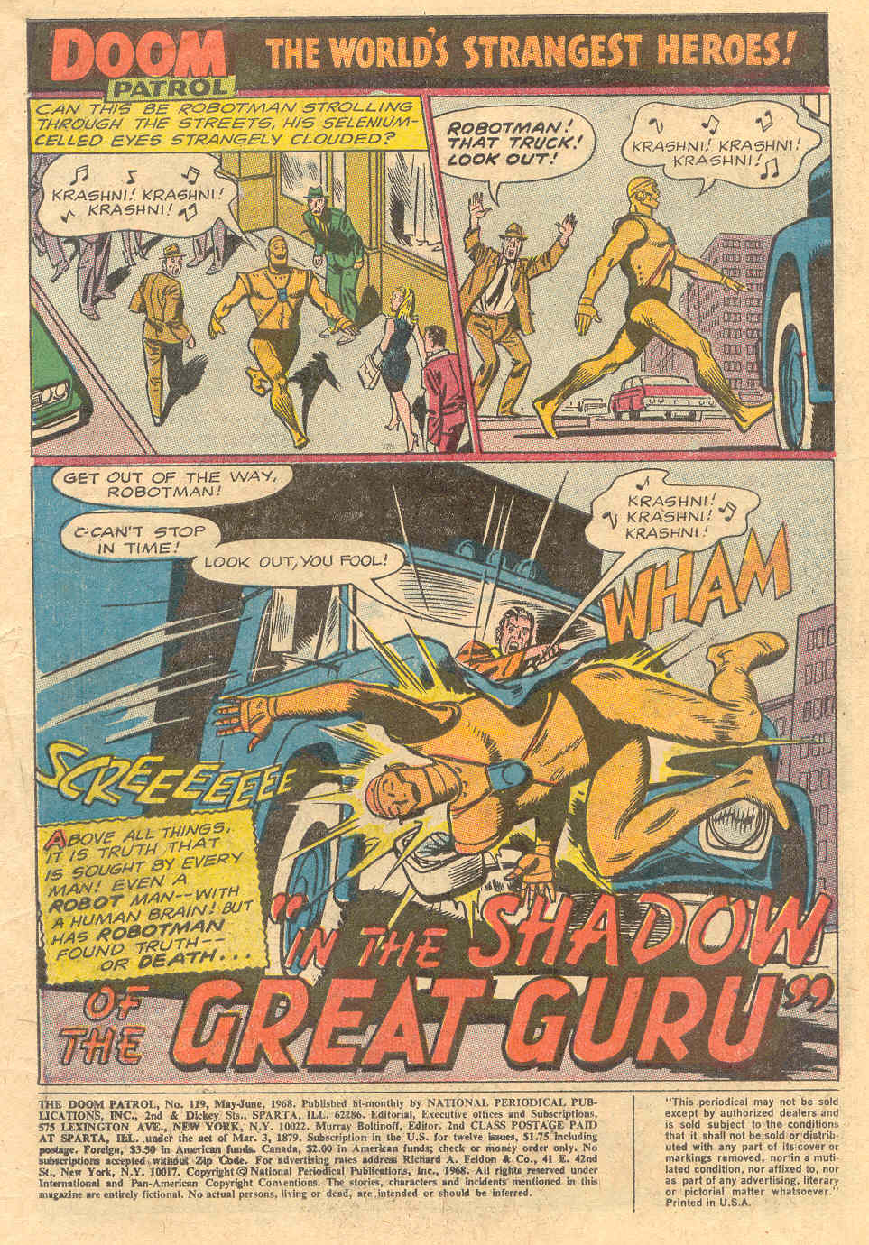 Read online Doom Patrol (1964) comic -  Issue #119 - 2