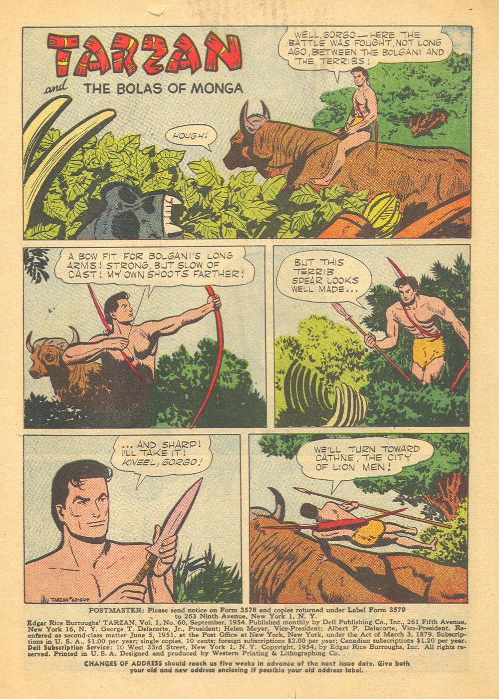 Read online Tarzan (1948) comic -  Issue #60 - 3