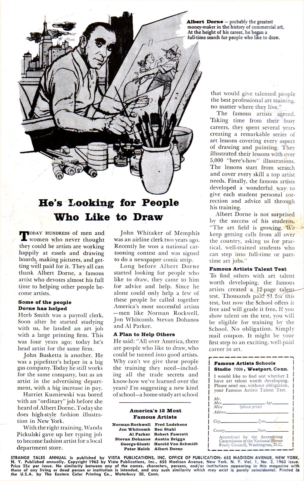 Read online Strange Tales (1951) comic -  Issue # _Annual 2 - 2