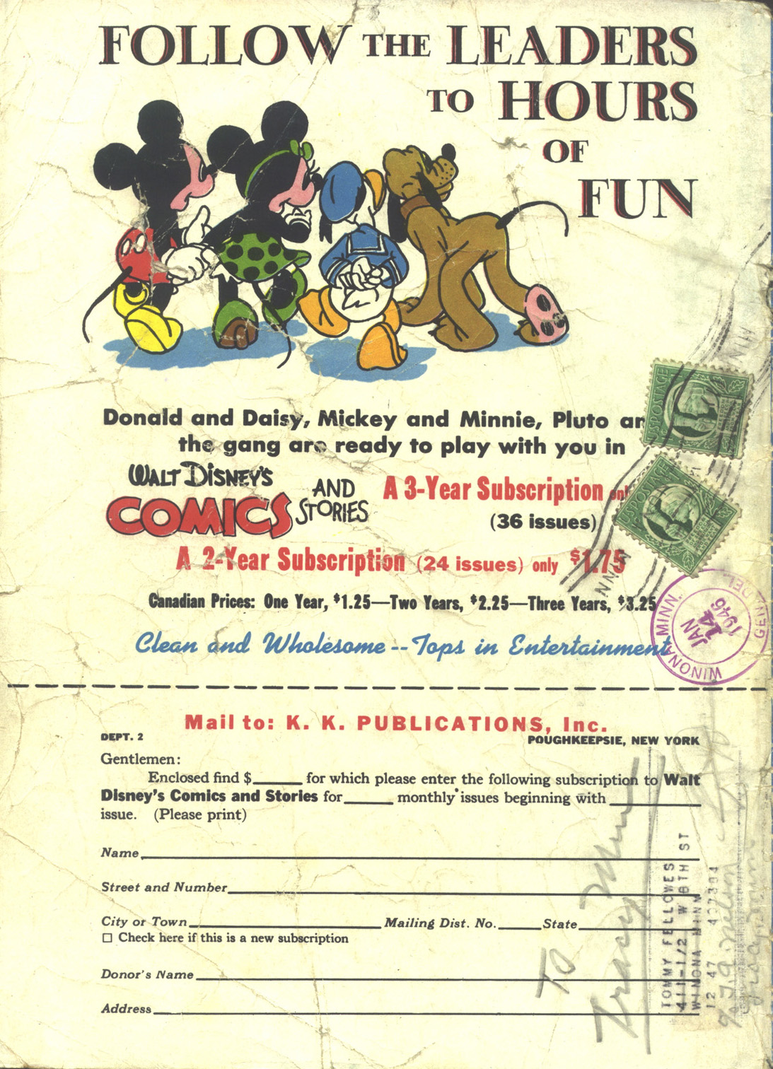 Read online Walt Disney's Comics and Stories comic -  Issue #65 - 52