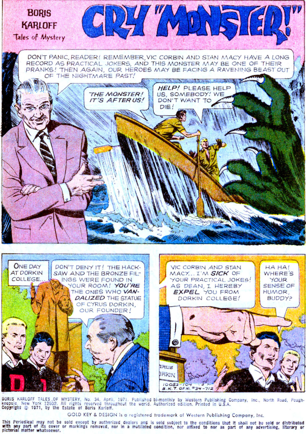 Read online Boris Karloff Tales of Mystery comic -  Issue #34 - 3