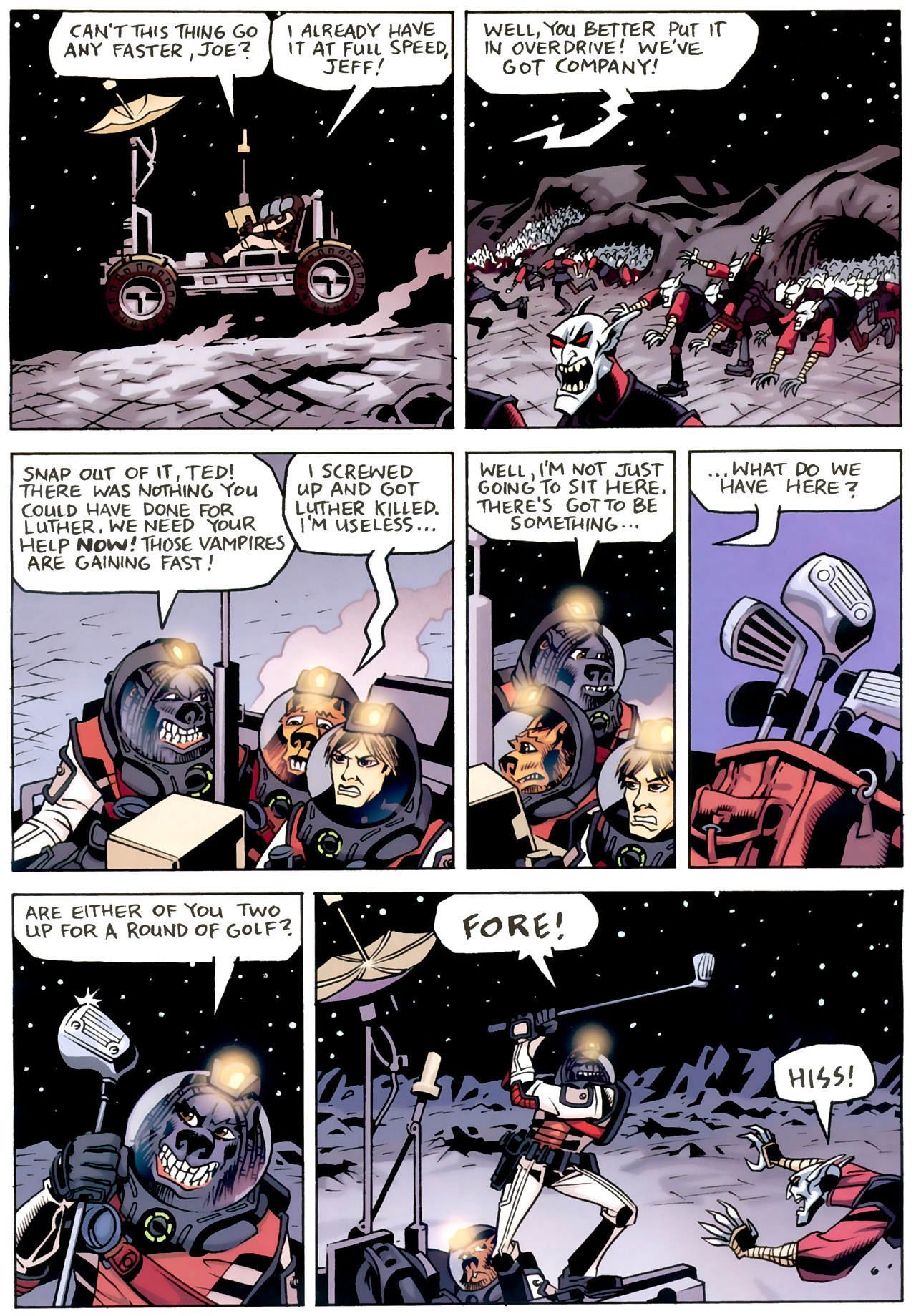 Read online Werewolves on the Moon: Versus Vampires comic -  Issue #3 - 4