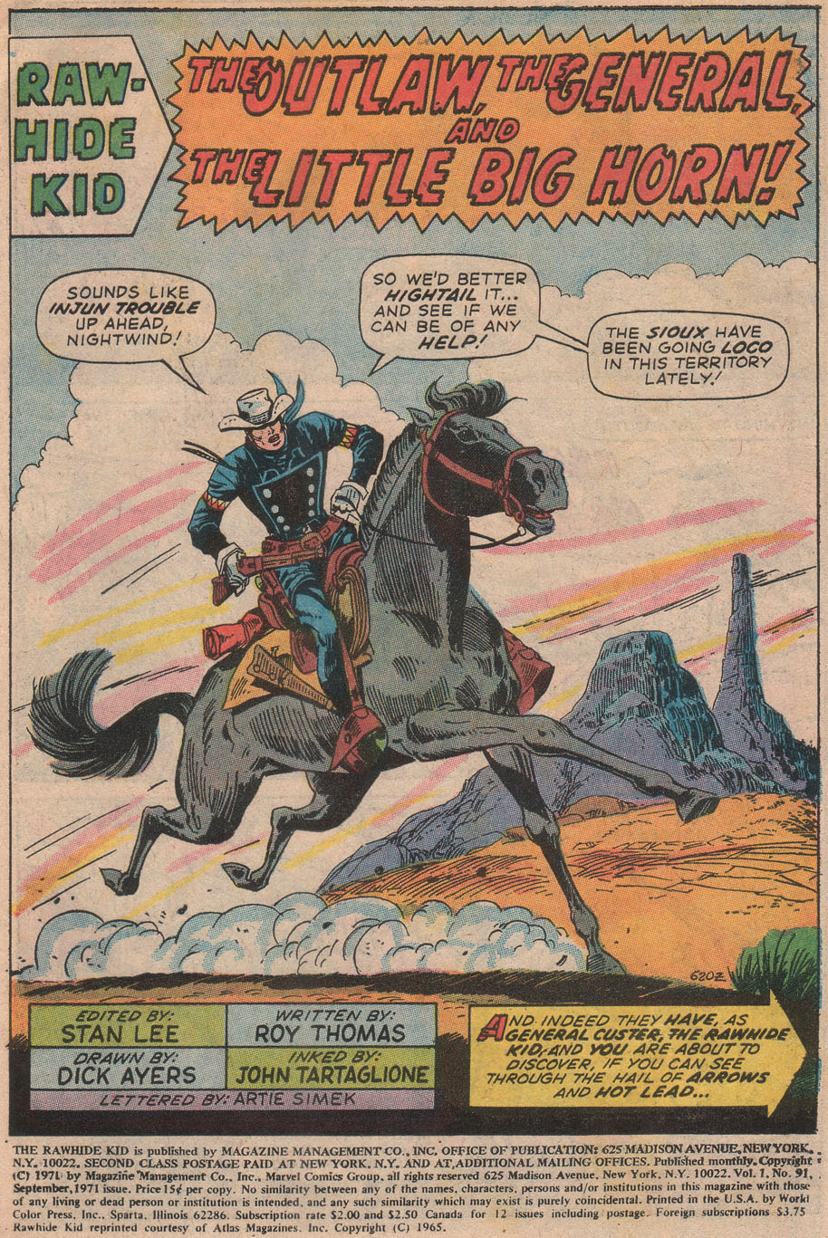 Read online The Rawhide Kid comic -  Issue #91 - 3