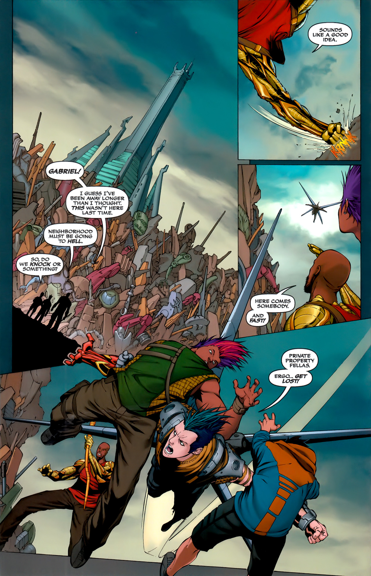 Read online Michael Turner's Soulfire (2009) comic -  Issue #1 - 13