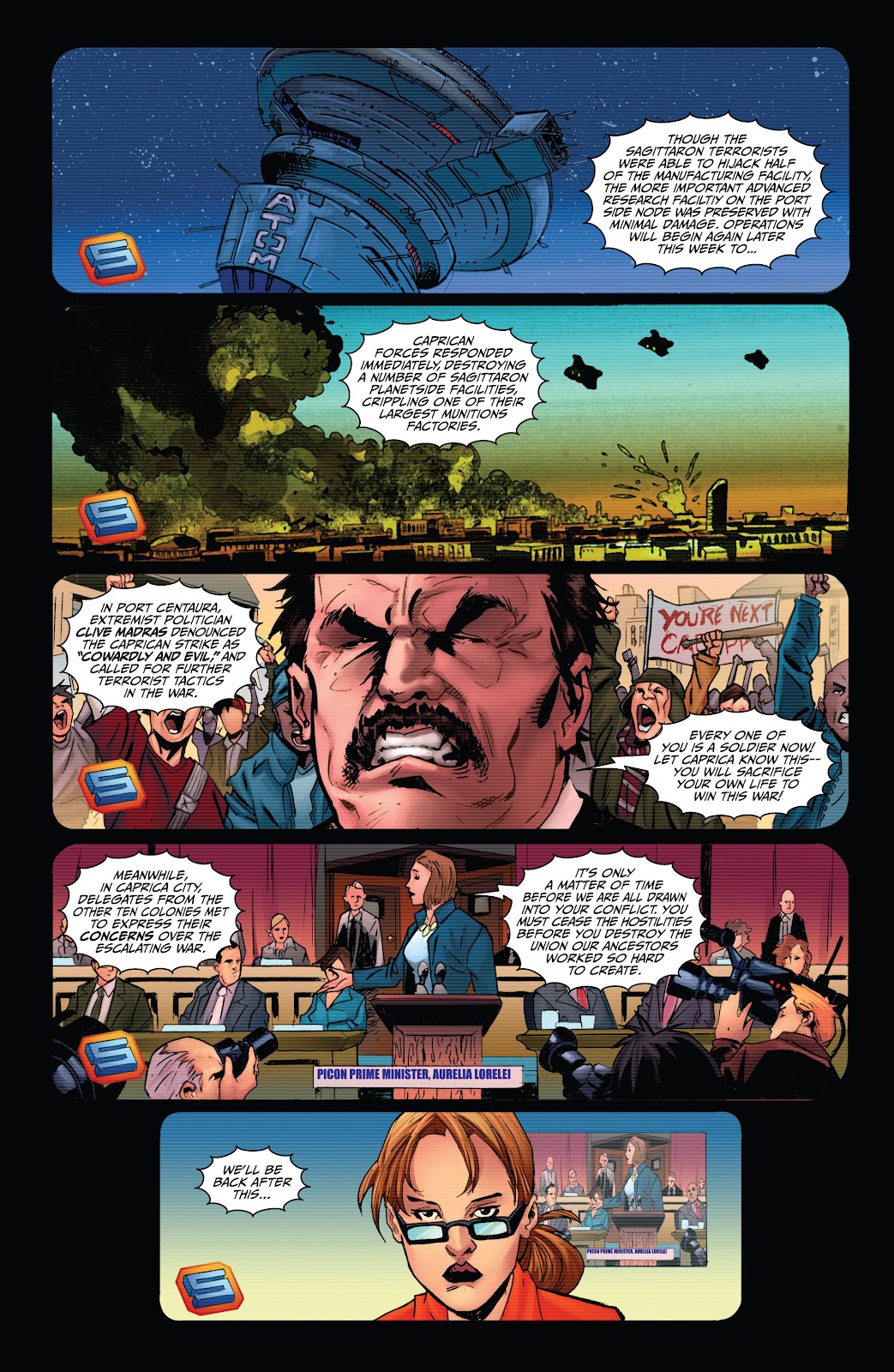 Battlestar Galactica: Cylon War issue 2 - Page 12