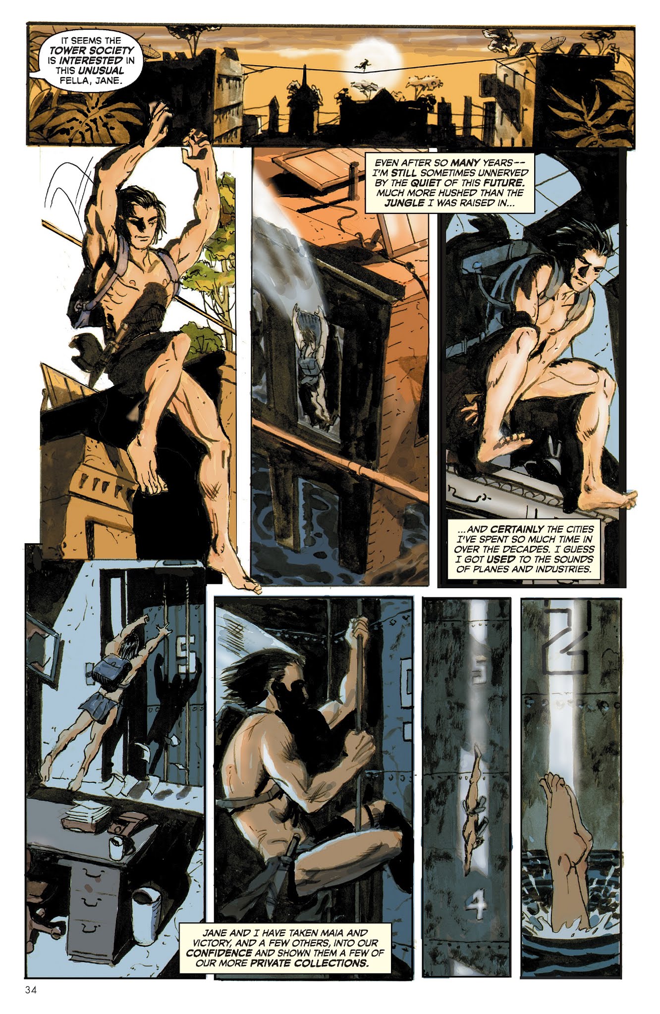 Read online The Once and Future Tarzan comic -  Issue # TPB - 35