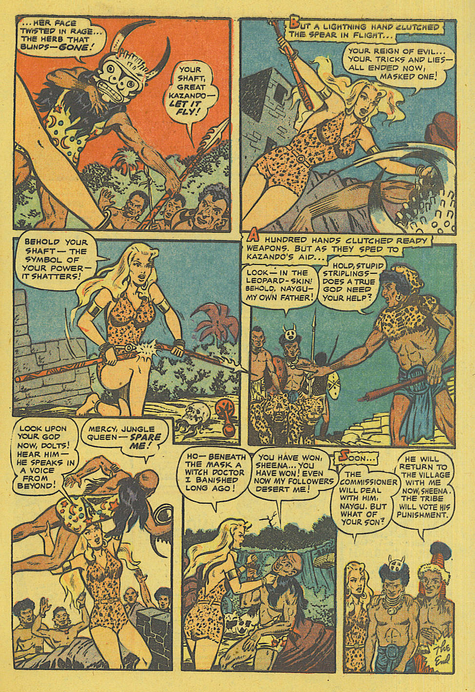 Read online Sheena, Queen of the Jungle (1942) comic -  Issue #13 - 28