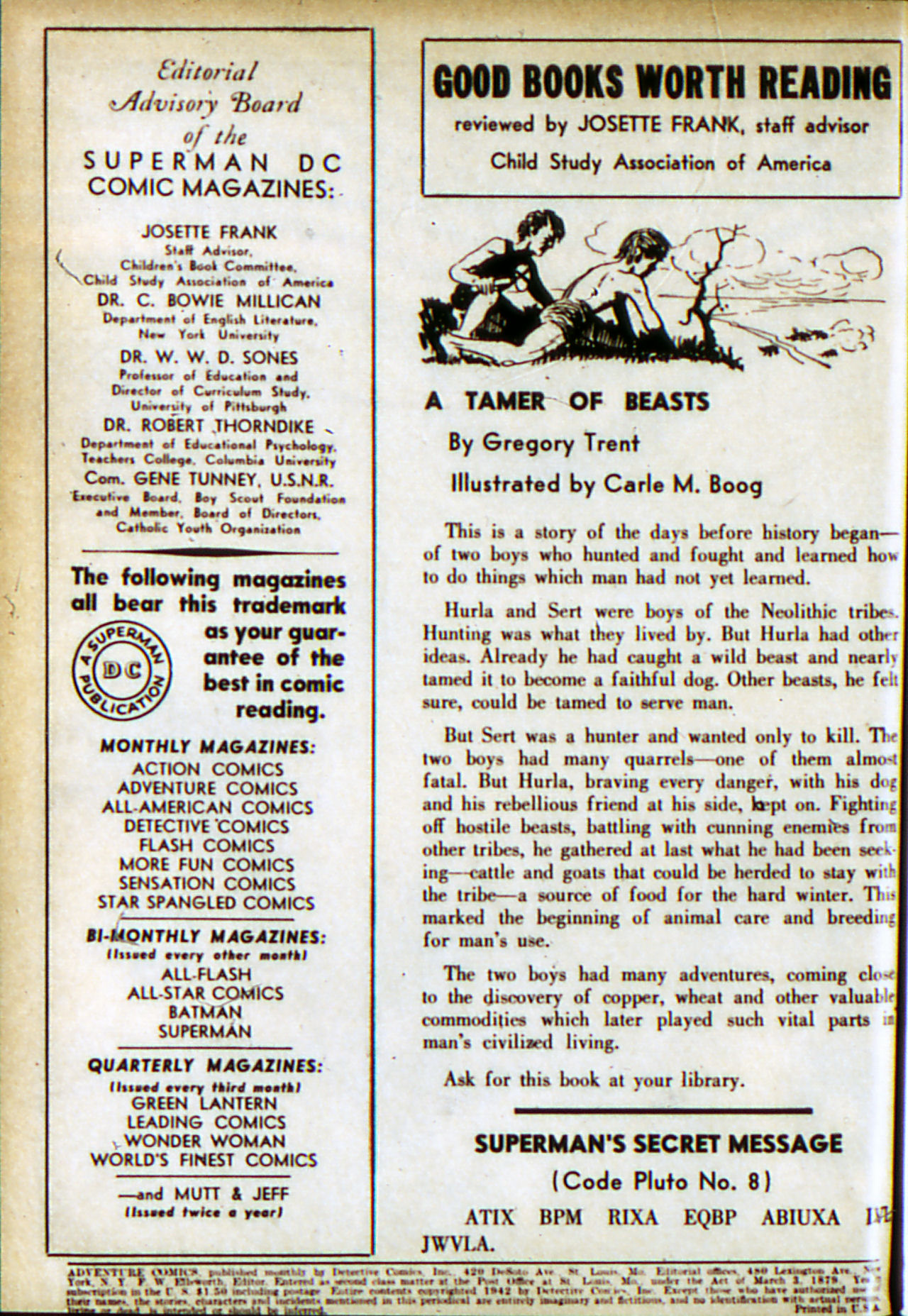 Read online Adventure Comics (1938) comic -  Issue #78 - 3