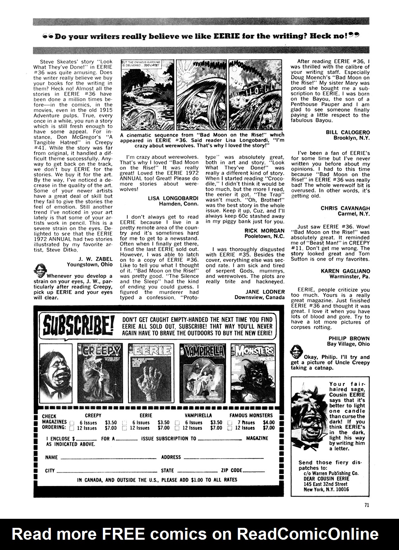Read online Eerie Archives comic -  Issue # TPB 8 - 72