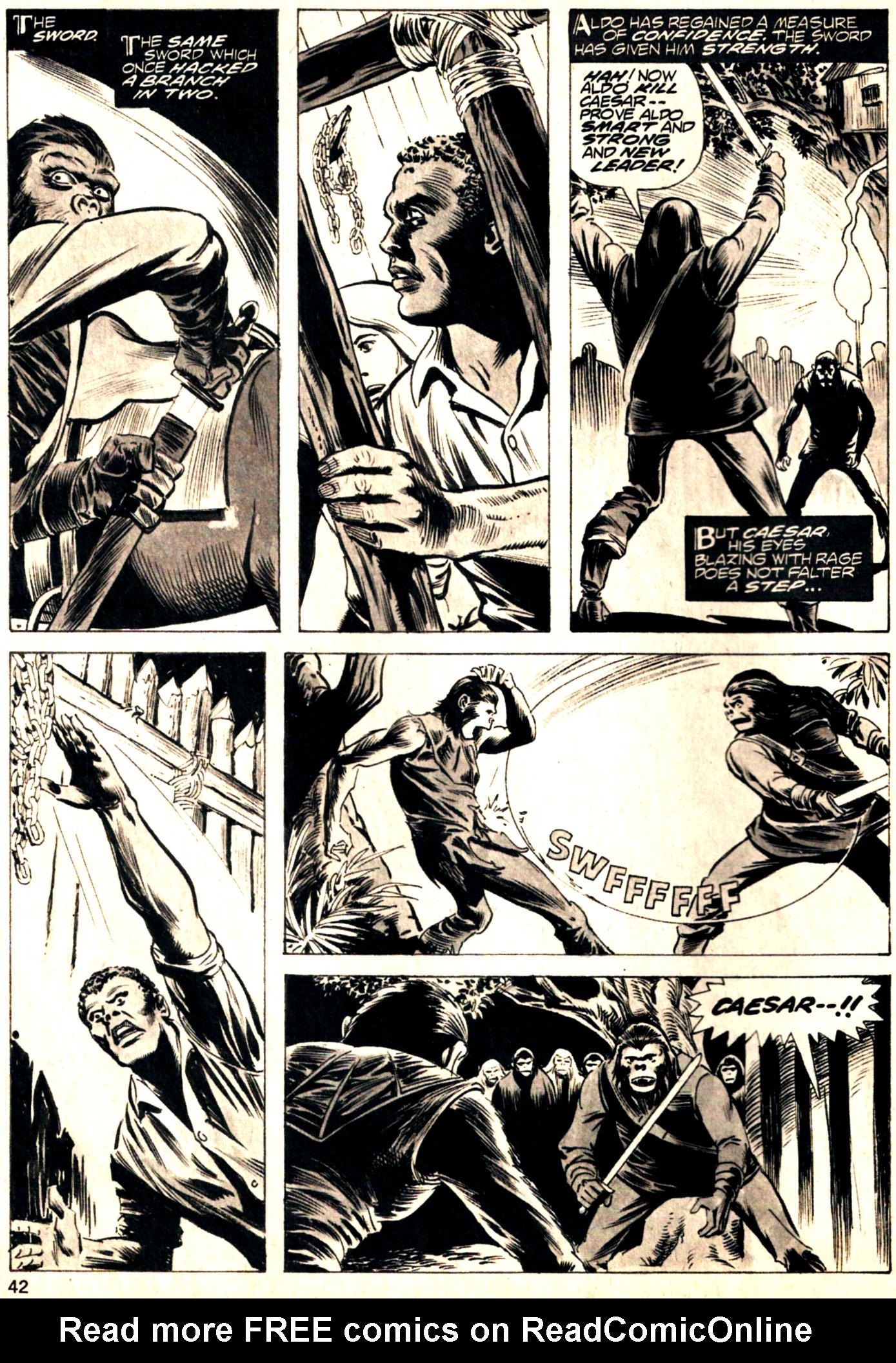 Read online Planet of the Apes comic -  Issue #28 - 41