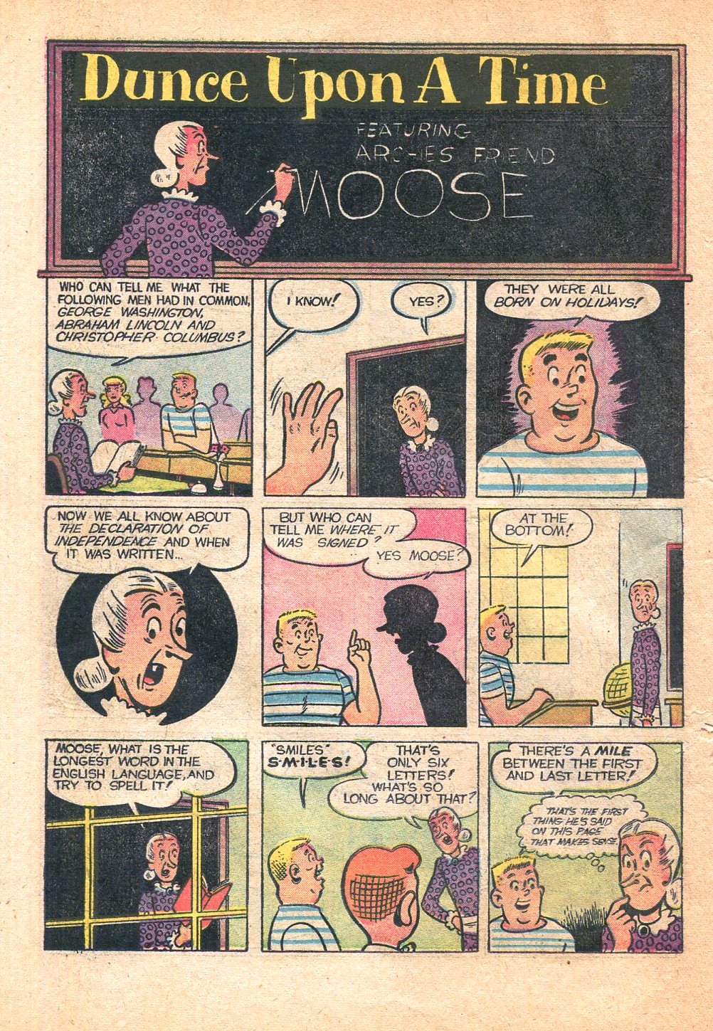 Read online Archie's Joke Book Magazine comic -  Issue #17 - 22