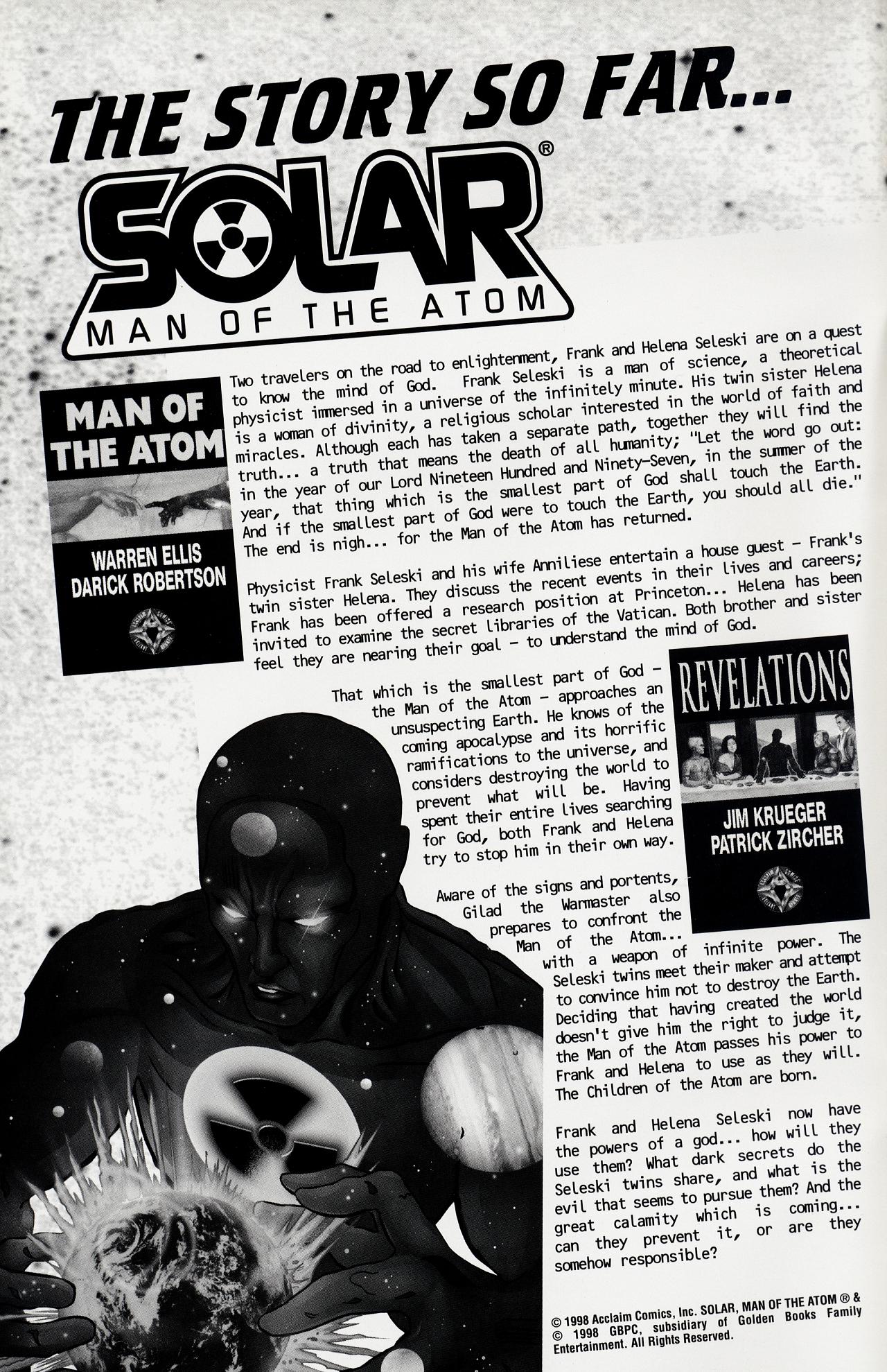 Read online Solar, Man of the Atom: Hell on Earth comic -  Issue #1 - 2