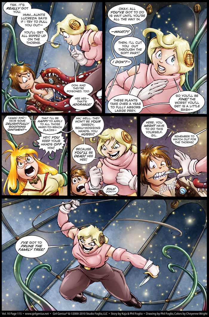 Read online Girl Genius (2002) comic -  Issue #10 - 117
