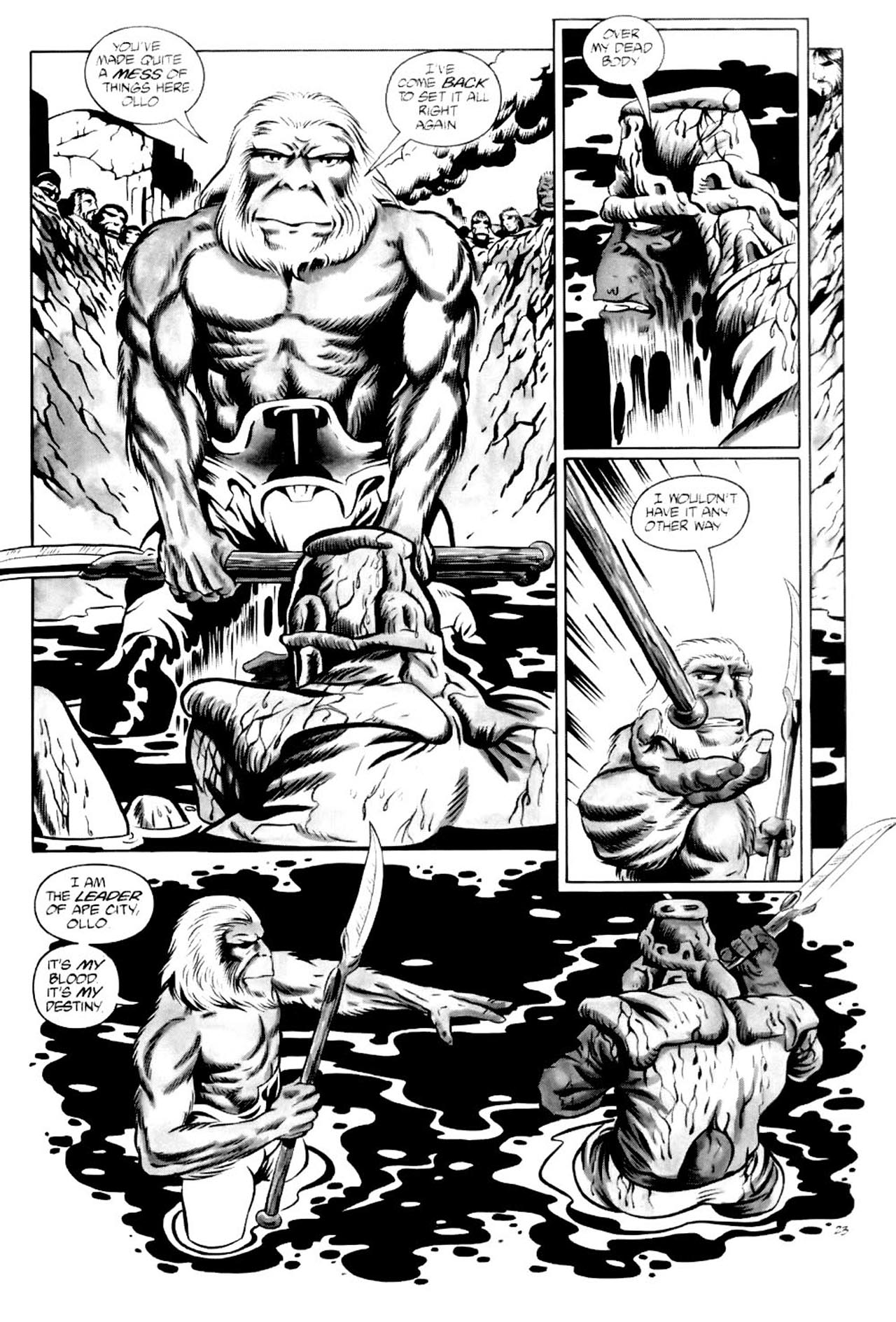 Read online Planet of the Apes (1990) comic -  Issue #4 - 25