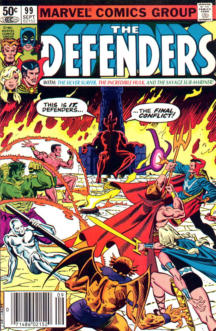 Read online The Defenders (1972) comic -  Issue #99 - 1