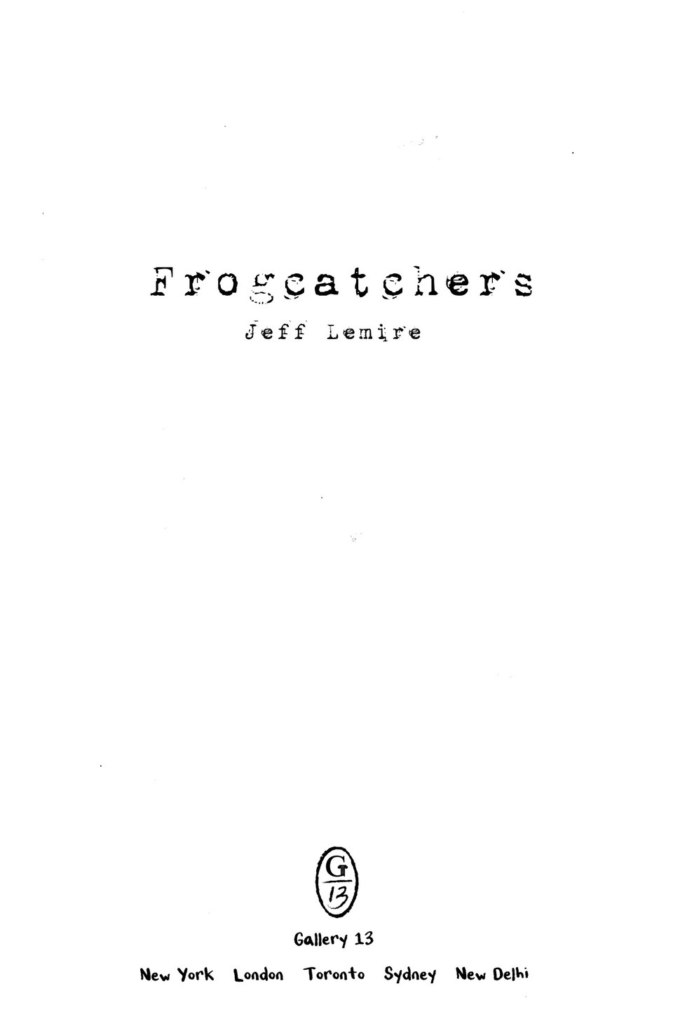 Read online Frogcatchers comic -  Issue # TPB - 3