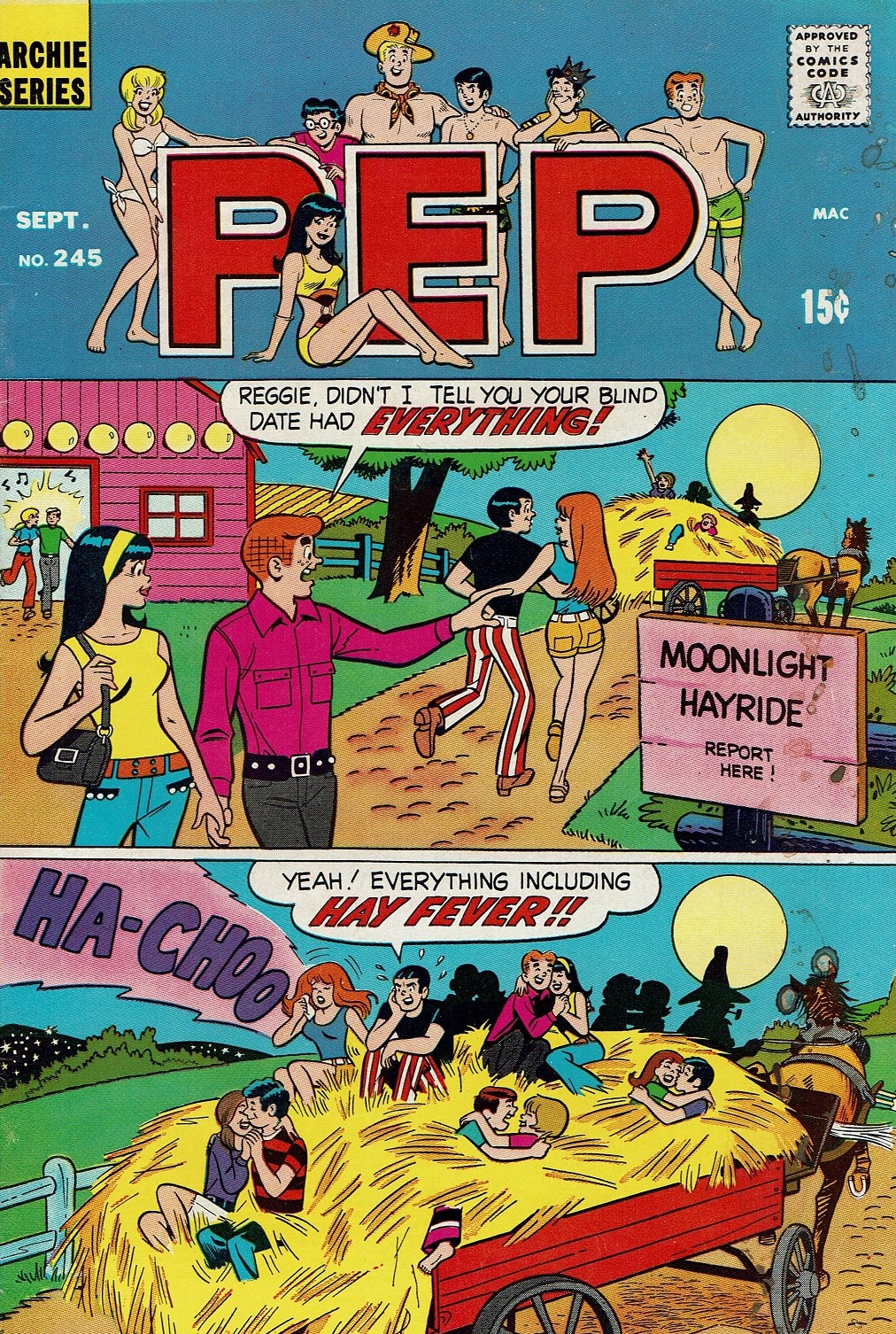 Read online Pep Comics comic -  Issue #245 - 1