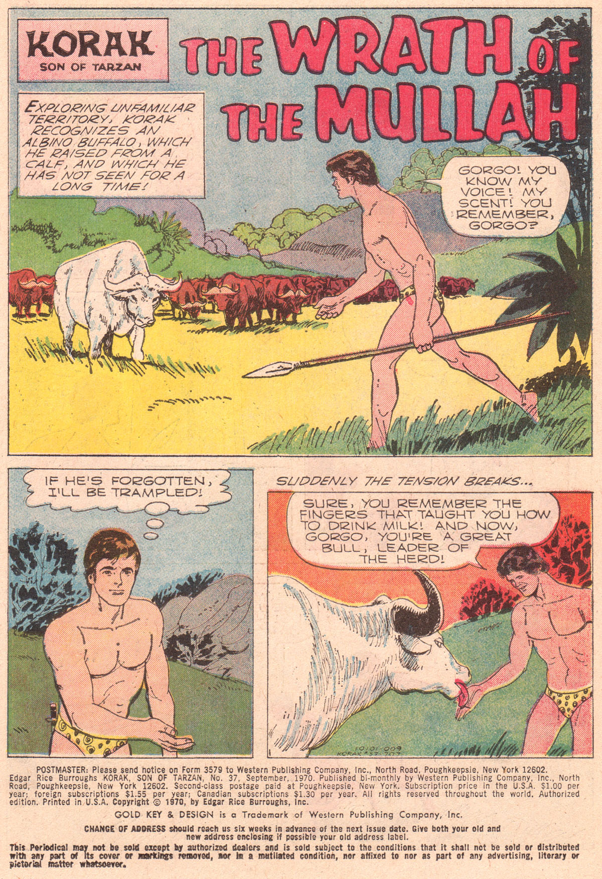 Read online Korak, Son of Tarzan (1964) comic -  Issue #37 - 3