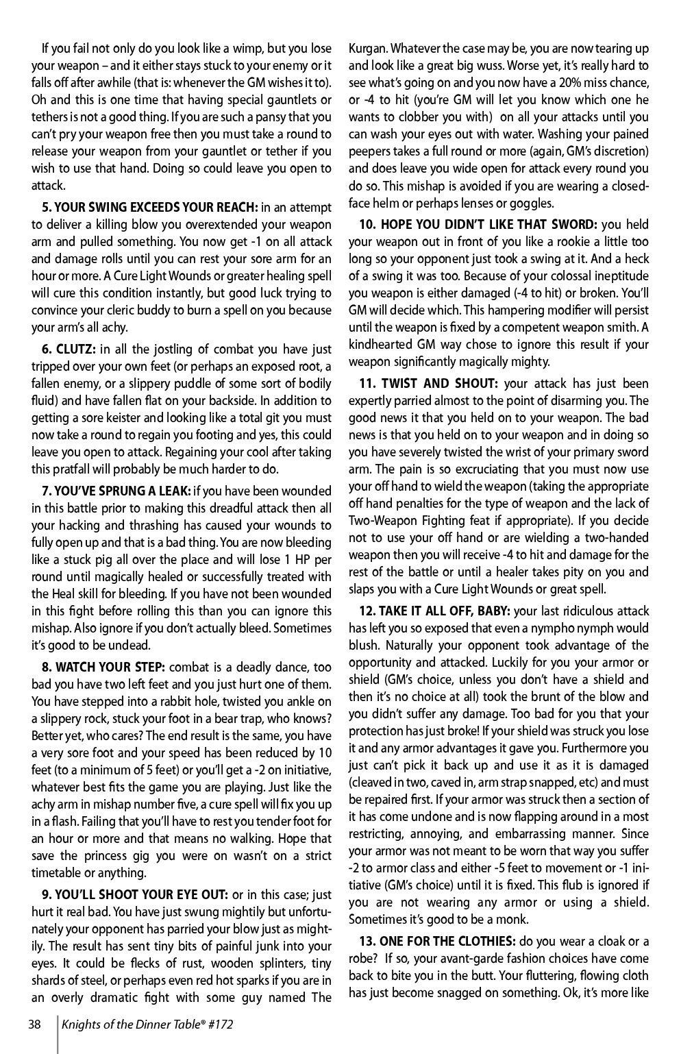 Read online Knights of the Dinner Table comic -  Issue #172 - 40