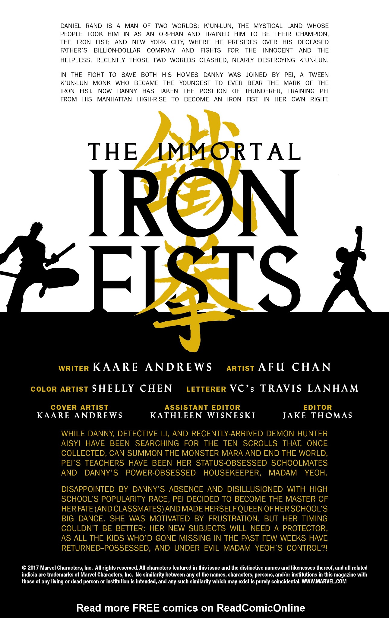 Read online The Immortal Iron Fists comic -  Issue #5 - 2
