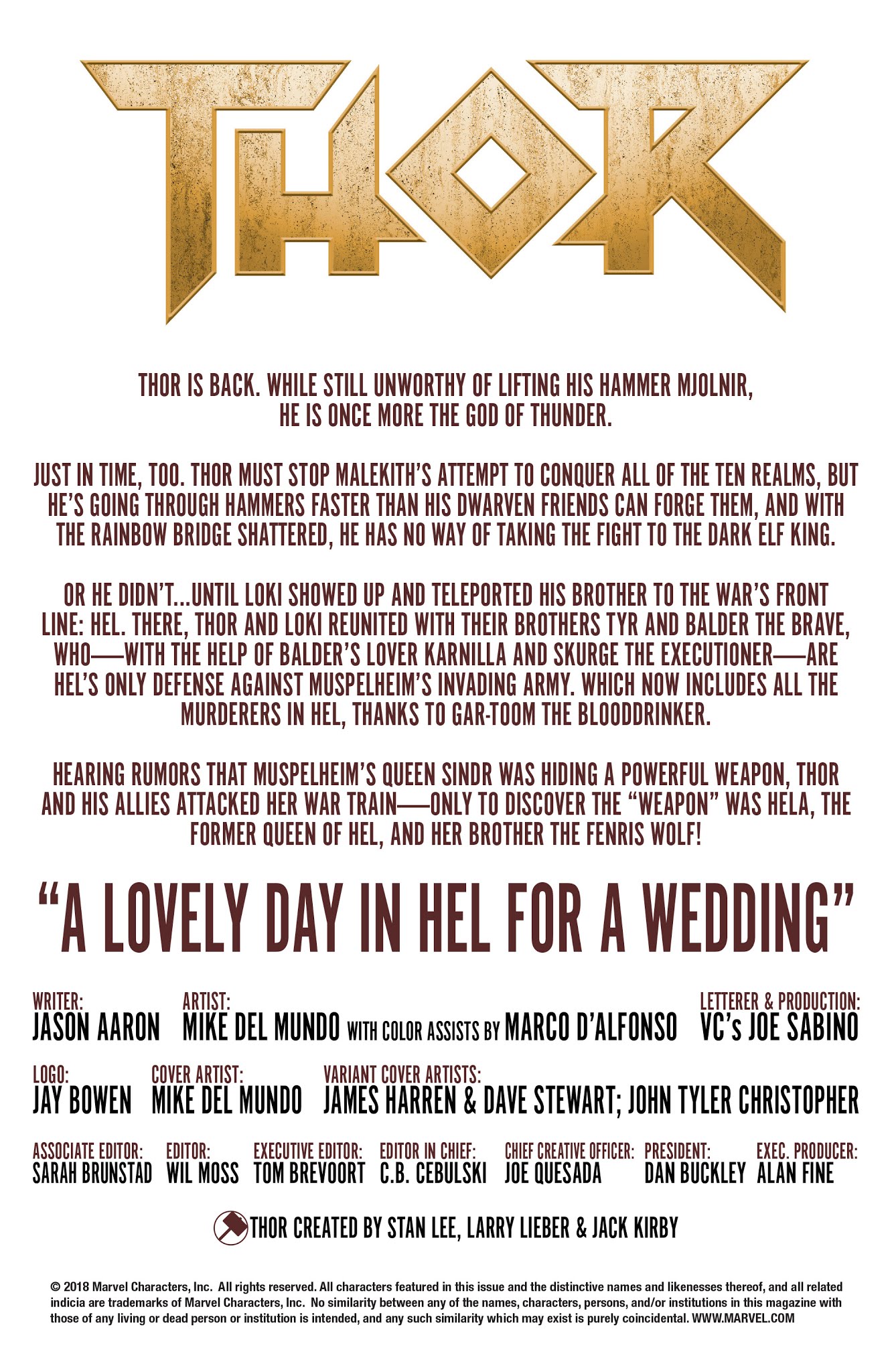 Read online Thor (2018) comic -  Issue #3 - 2