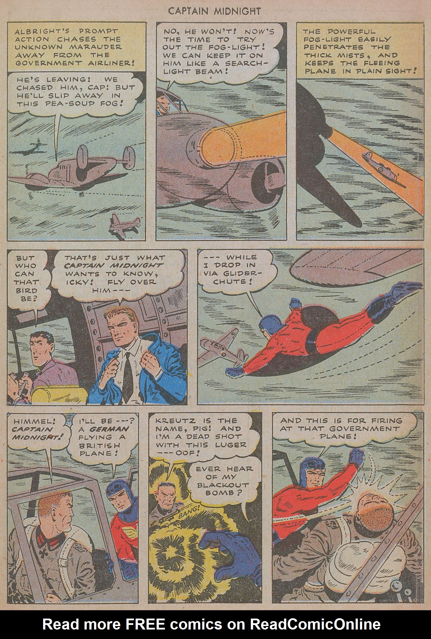 Read online Captain Midnight (1942) comic -  Issue #24 - 27