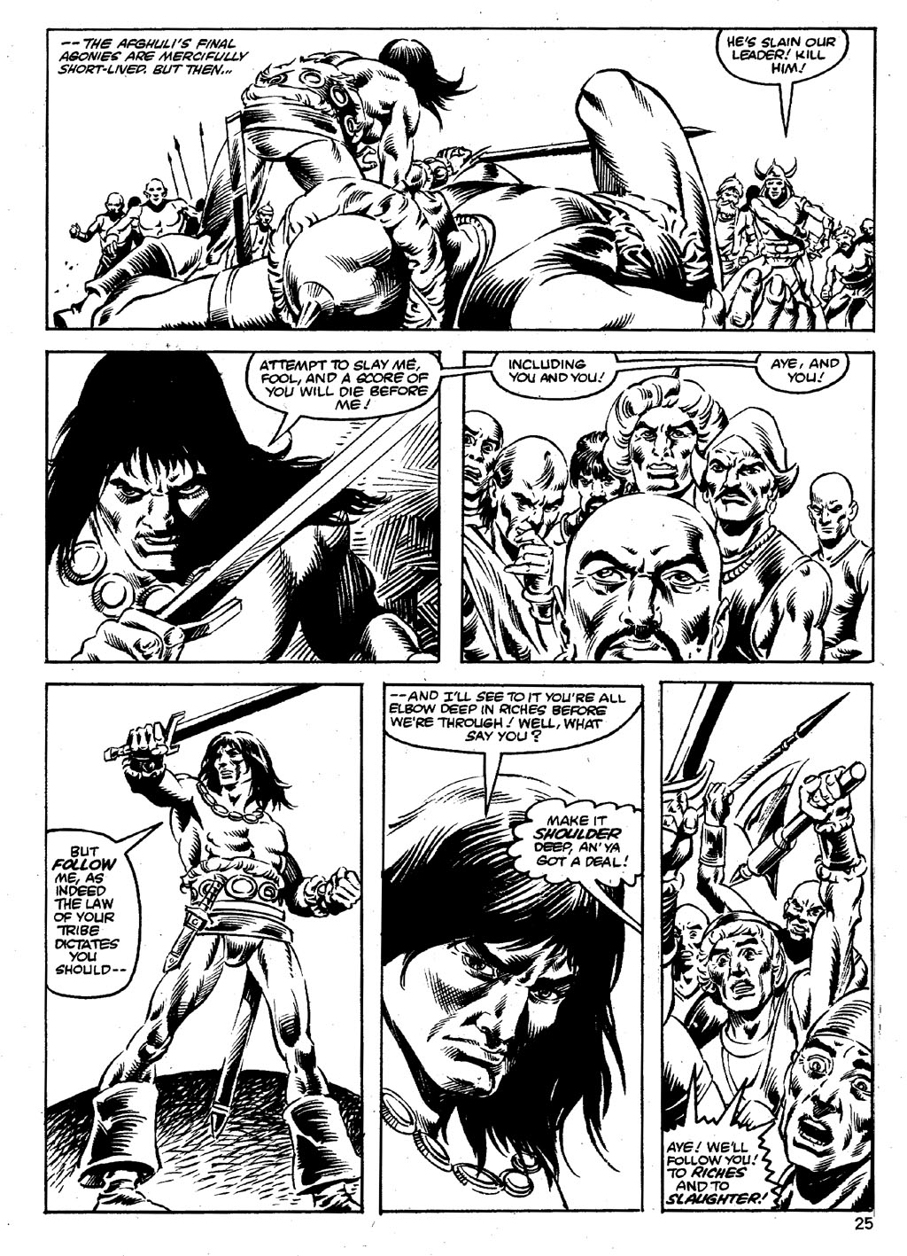 Read online The Savage Sword Of Conan comic -  Issue #85 - 25