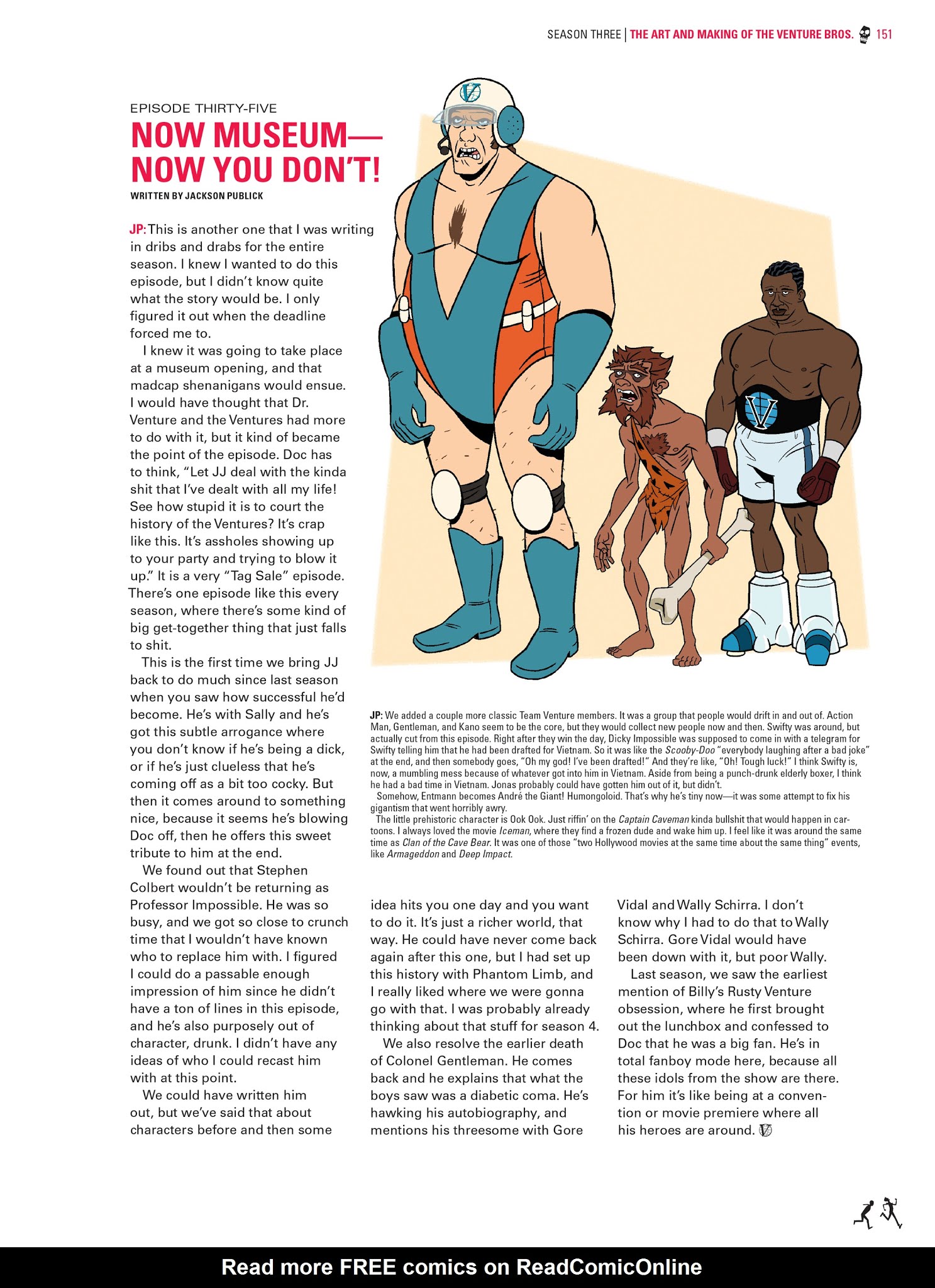 Read online Go Team Venture!: The Art and Making of The Venture Bros. comic -  Issue # TPB (Part 2) - 50