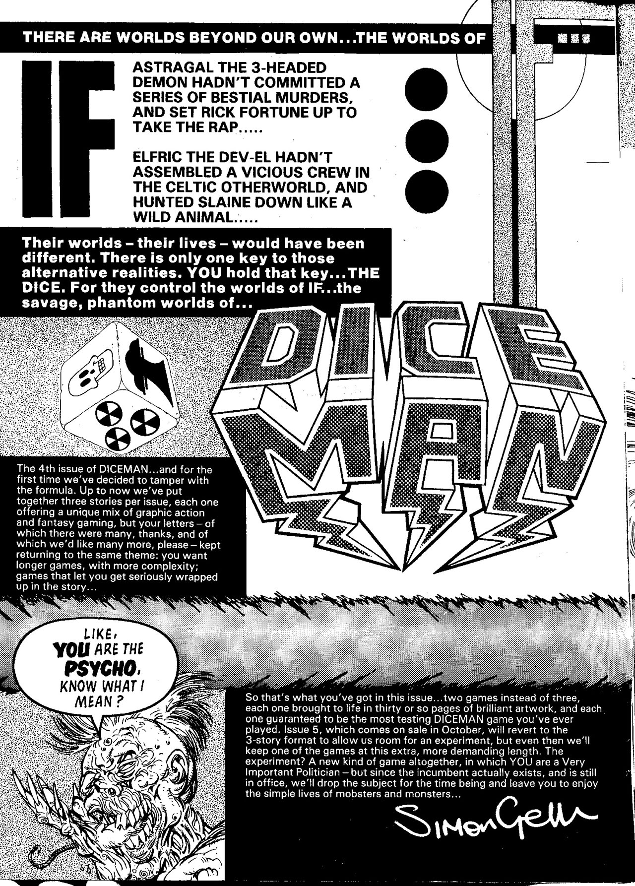 Read online Diceman comic -  Issue #4 - 1