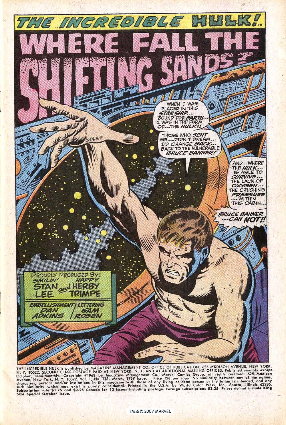 Read online The Incredible Hulk (1968) comic -  Issue #113 - 3