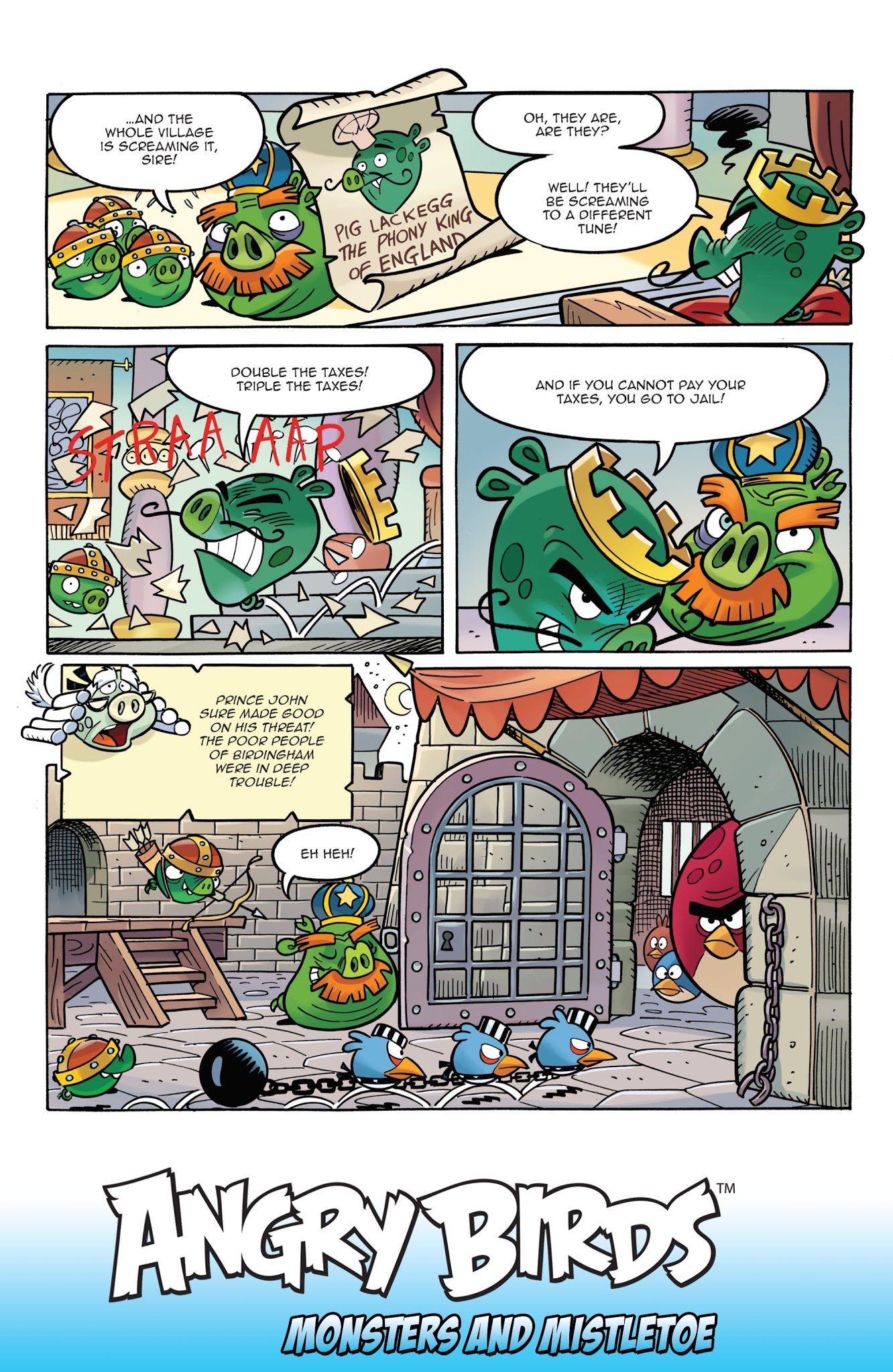 Read online Angry Birds Comics Quarterly comic -  Issue # Issue Monsters and Mistletoe - 28