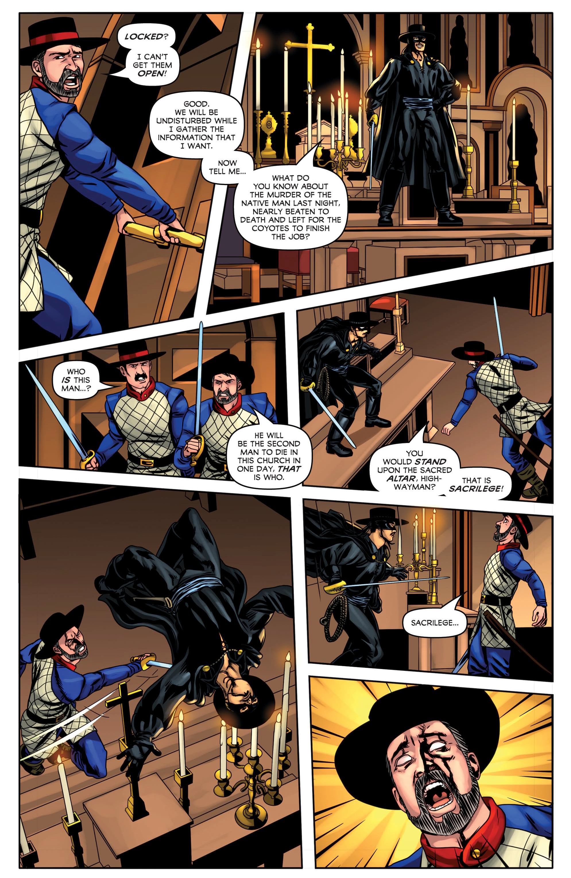 Read online Zorro: Sacrilege comic -  Issue #2 - 19