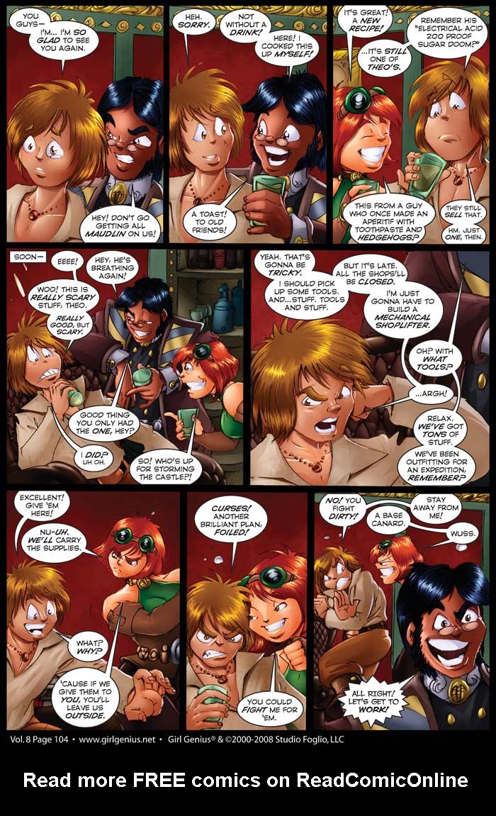 Read online Girl Genius (2002) comic -  Issue #8 - 105