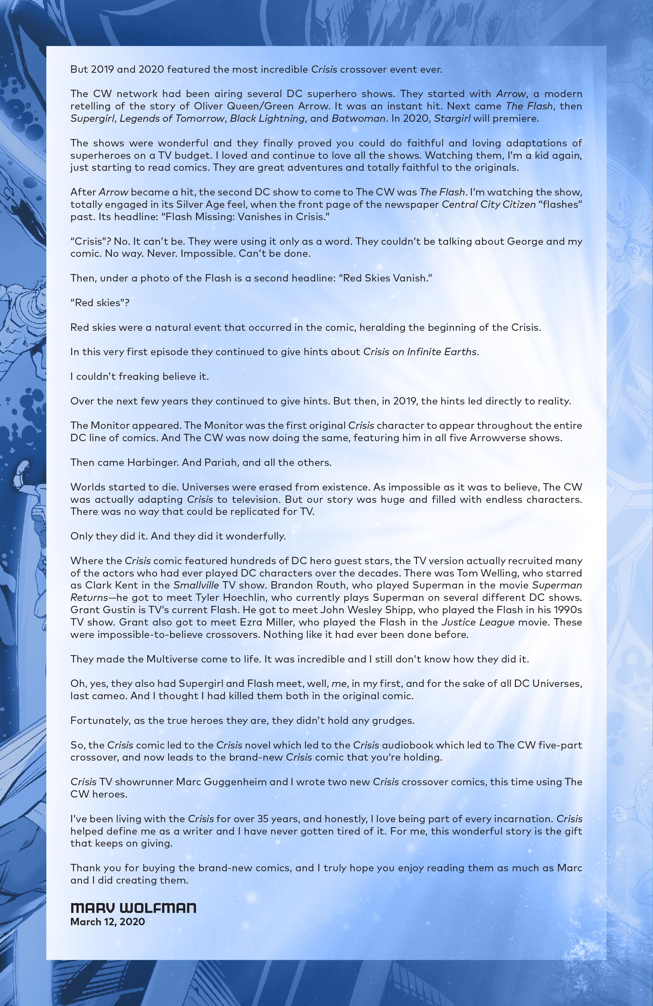 Read online Crisis On Infinite Earths: Paragons Rising: The Deluxe Edition comic -  Issue # TPB - 73