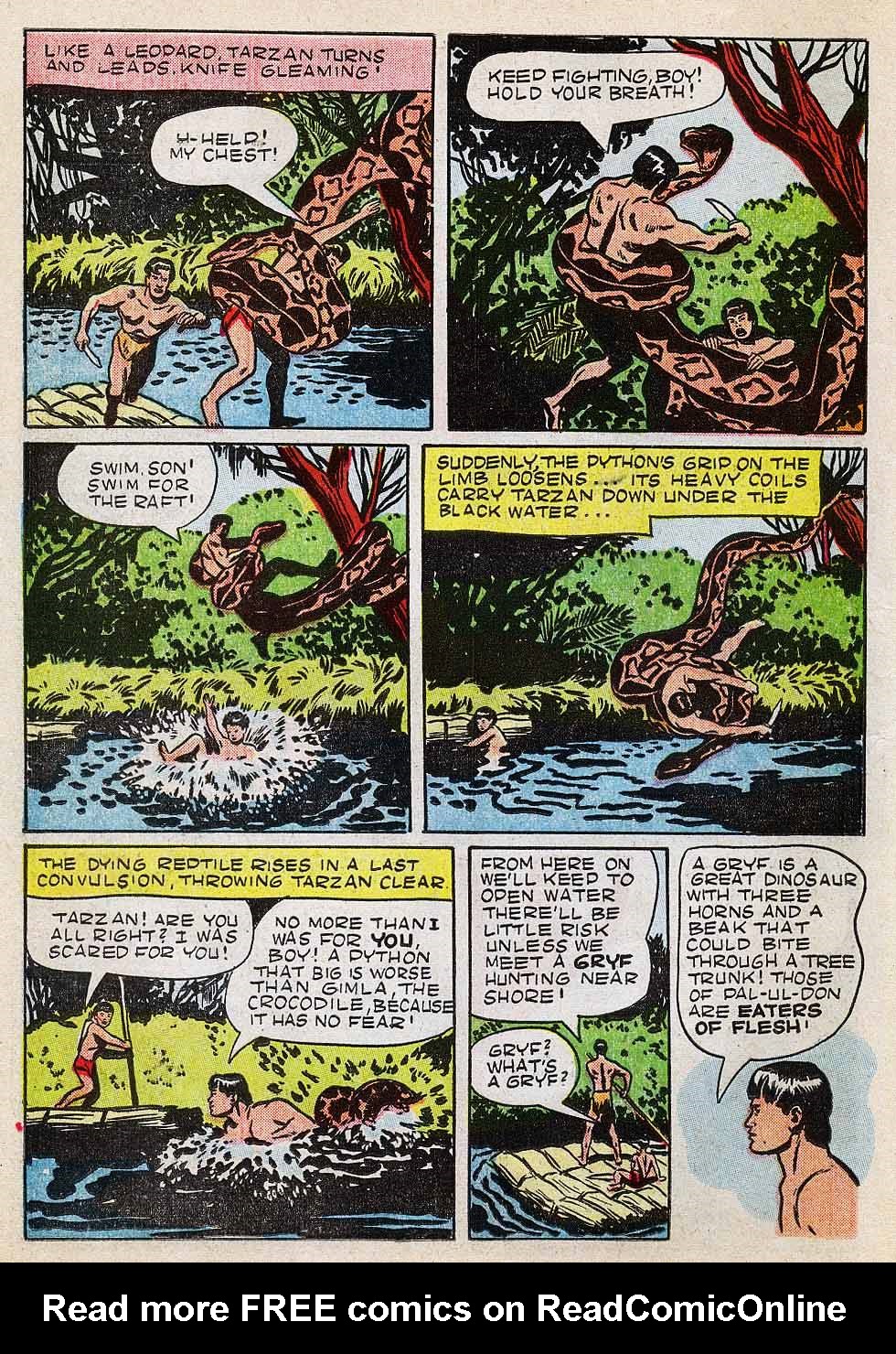 Read online Tarzan (1948) comic -  Issue #6 - 14