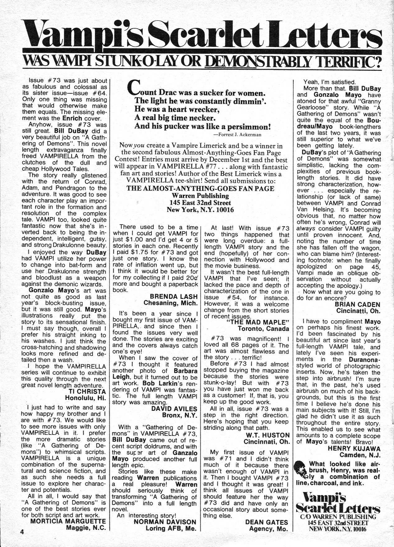 Read online Vampirella (1969) comic -  Issue #75 - 4