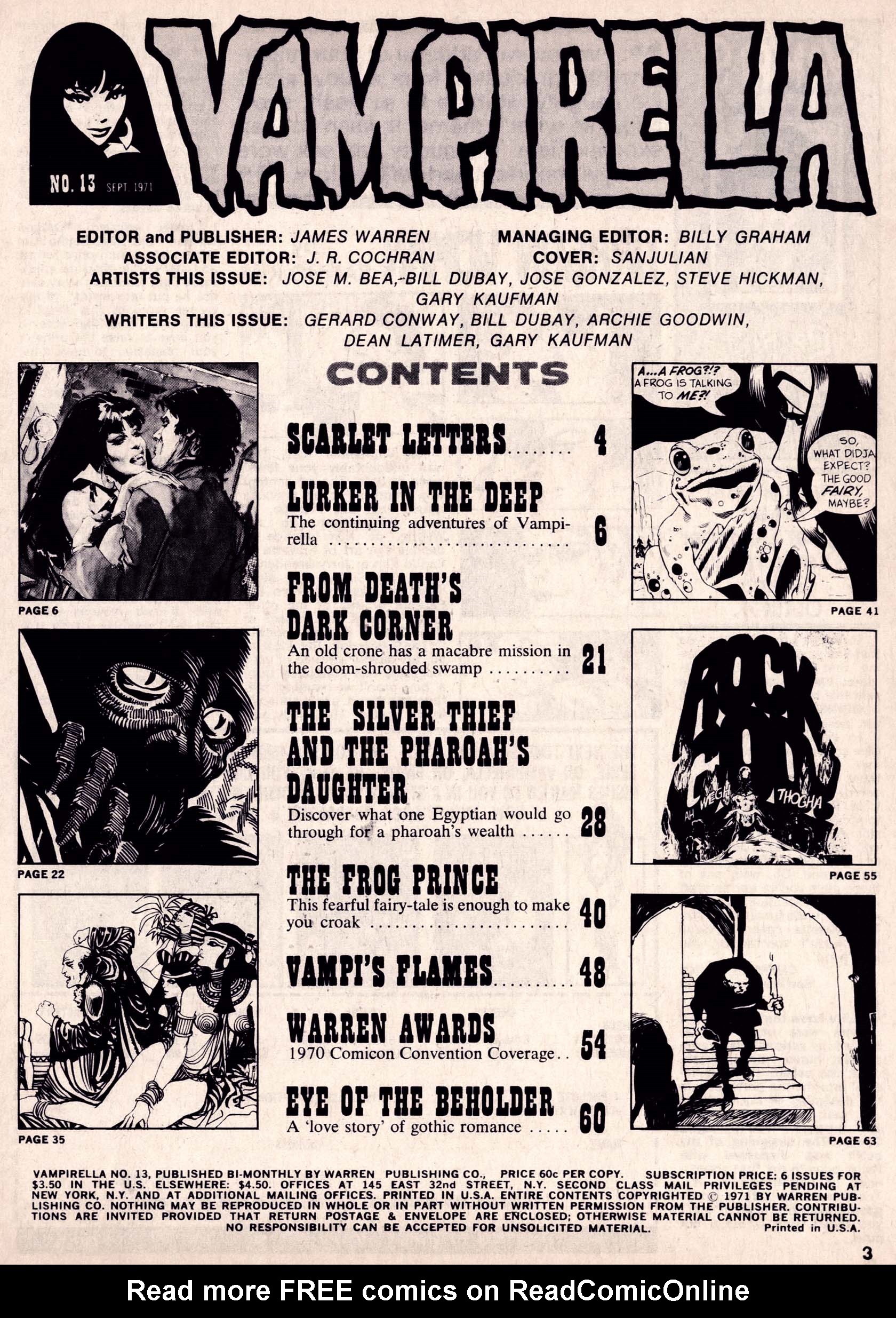 Read online Vampirella (1969) comic -  Issue #13 - 3