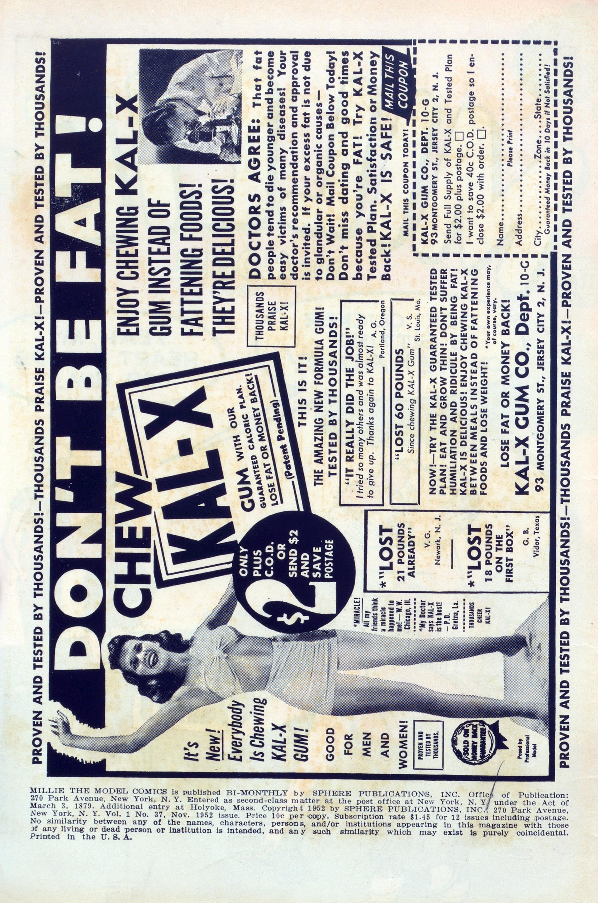 Read online Millie the Model comic -  Issue #37 - 2