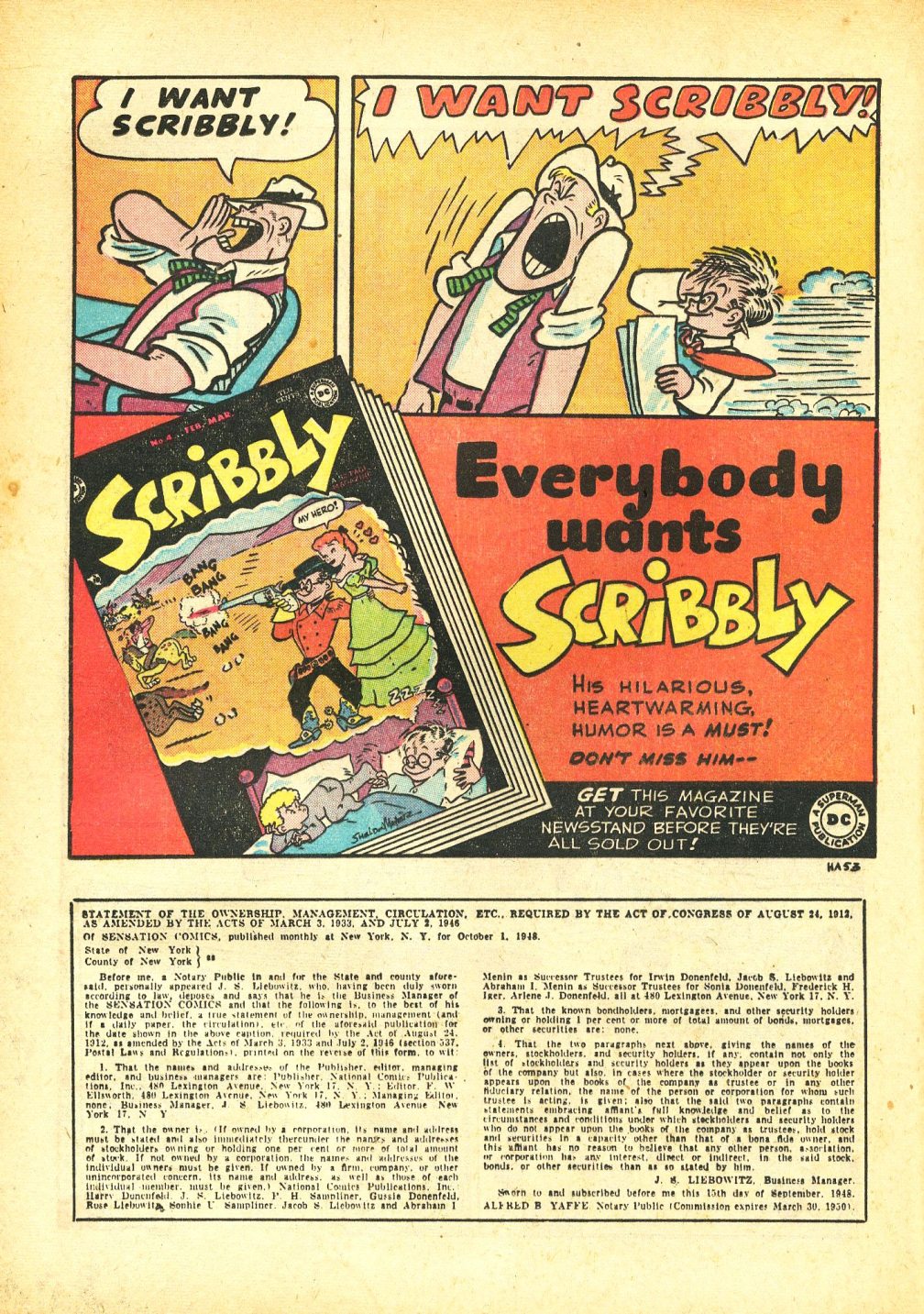 Read online Sensation (Mystery) Comics comic -  Issue #86 - 24