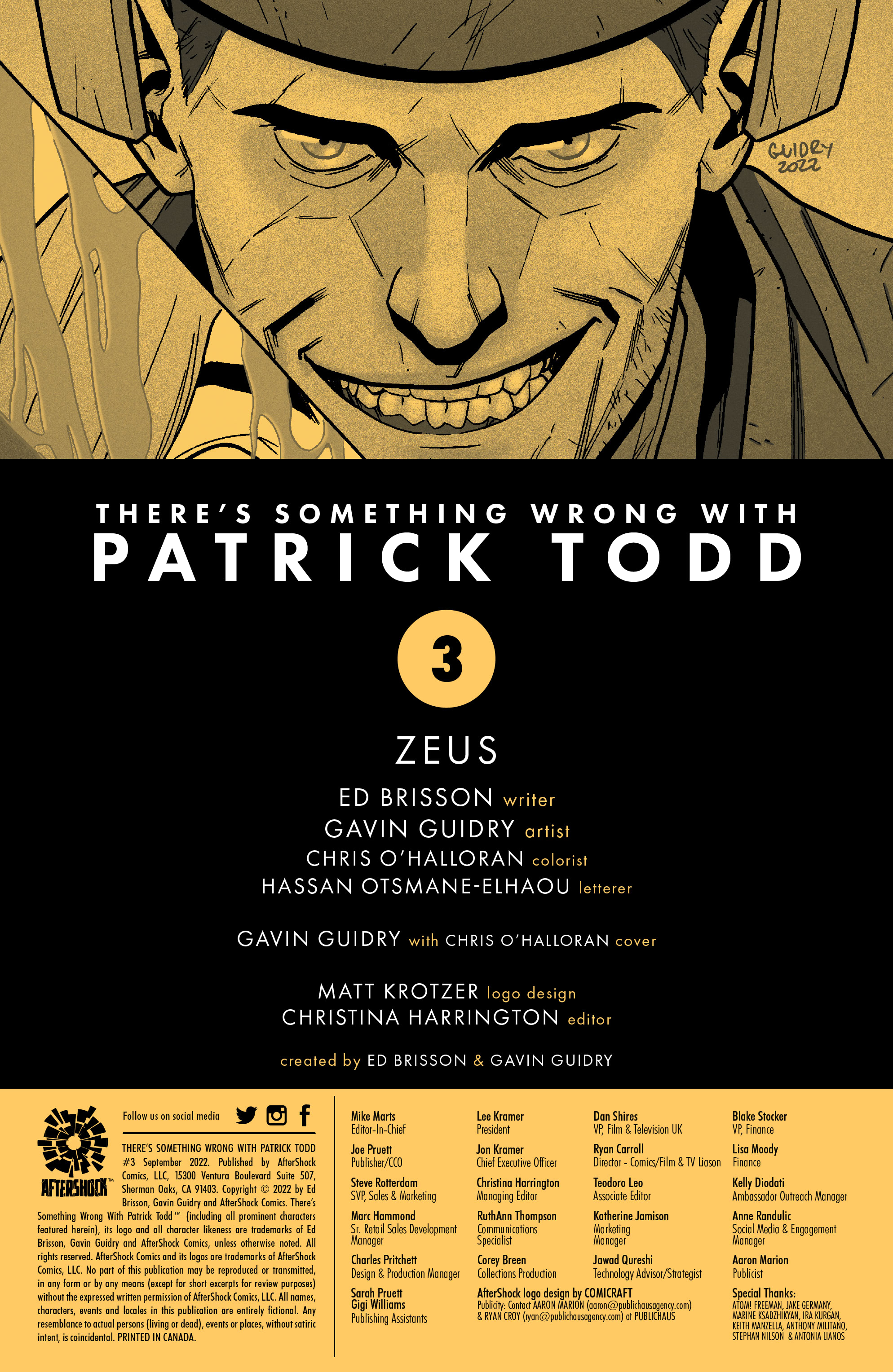 Read online There's Something Wrong With Patrick Todd comic -  Issue #3 - 2